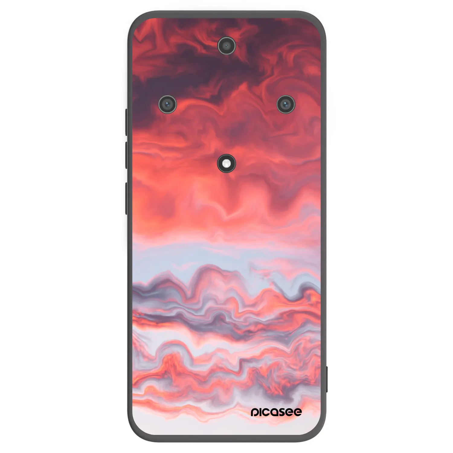 Picasee crna silikonska maskica za Honor Magic5 Lite 5G - Sunset