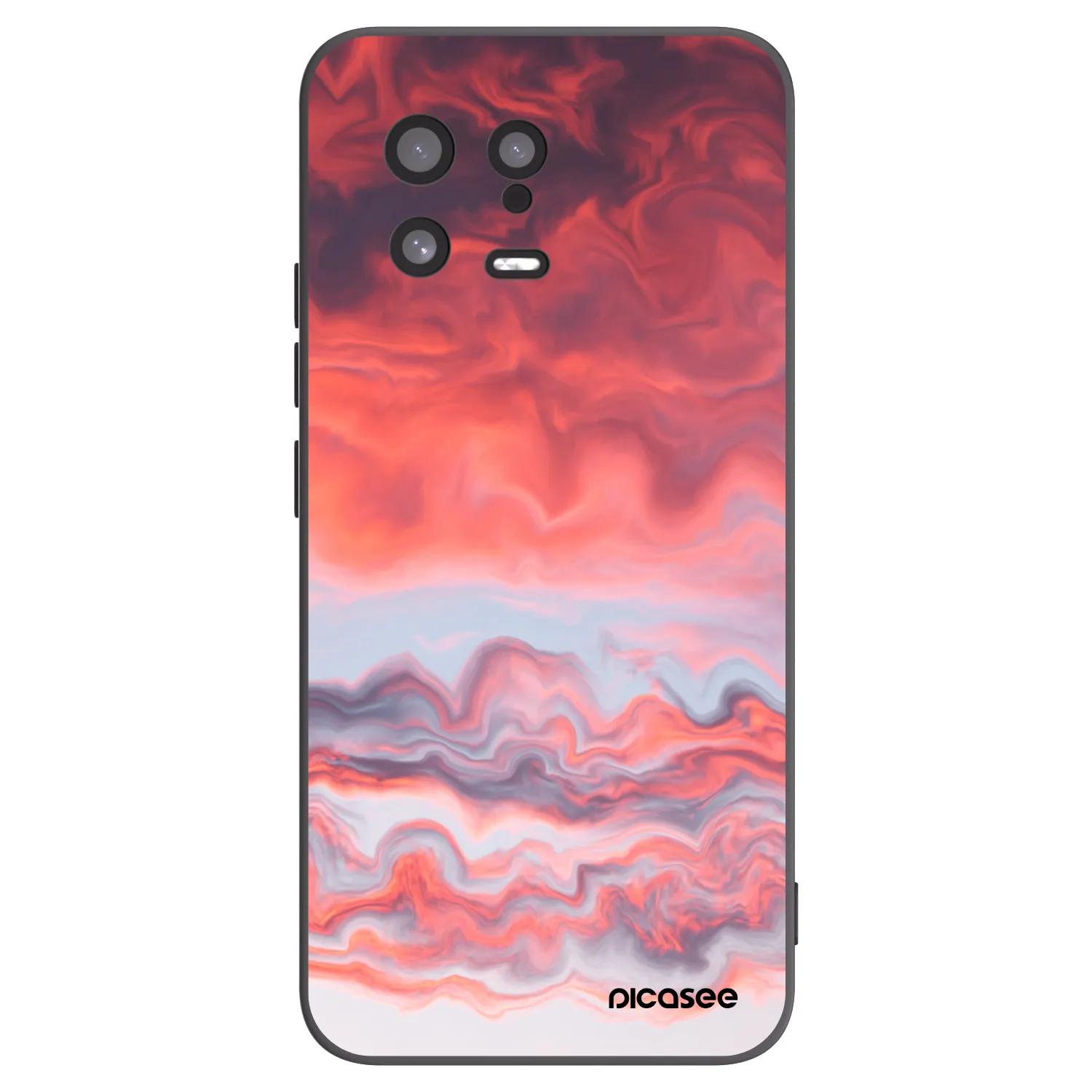 Picasee crna silikonska maskica za Xiaomi 13 - Sunset