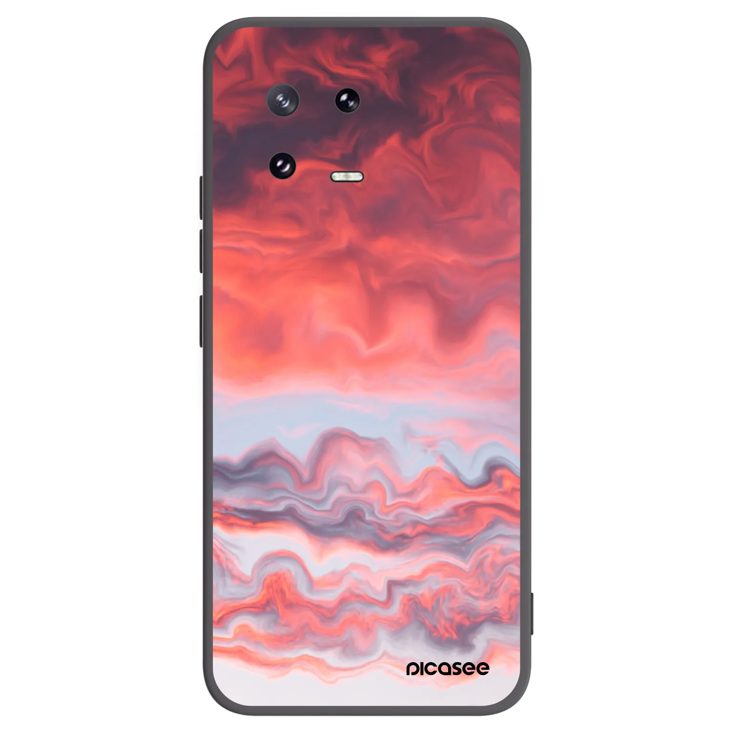 Picasee crna silikonska maskica za Xiaomi 13 Pro - Sunset