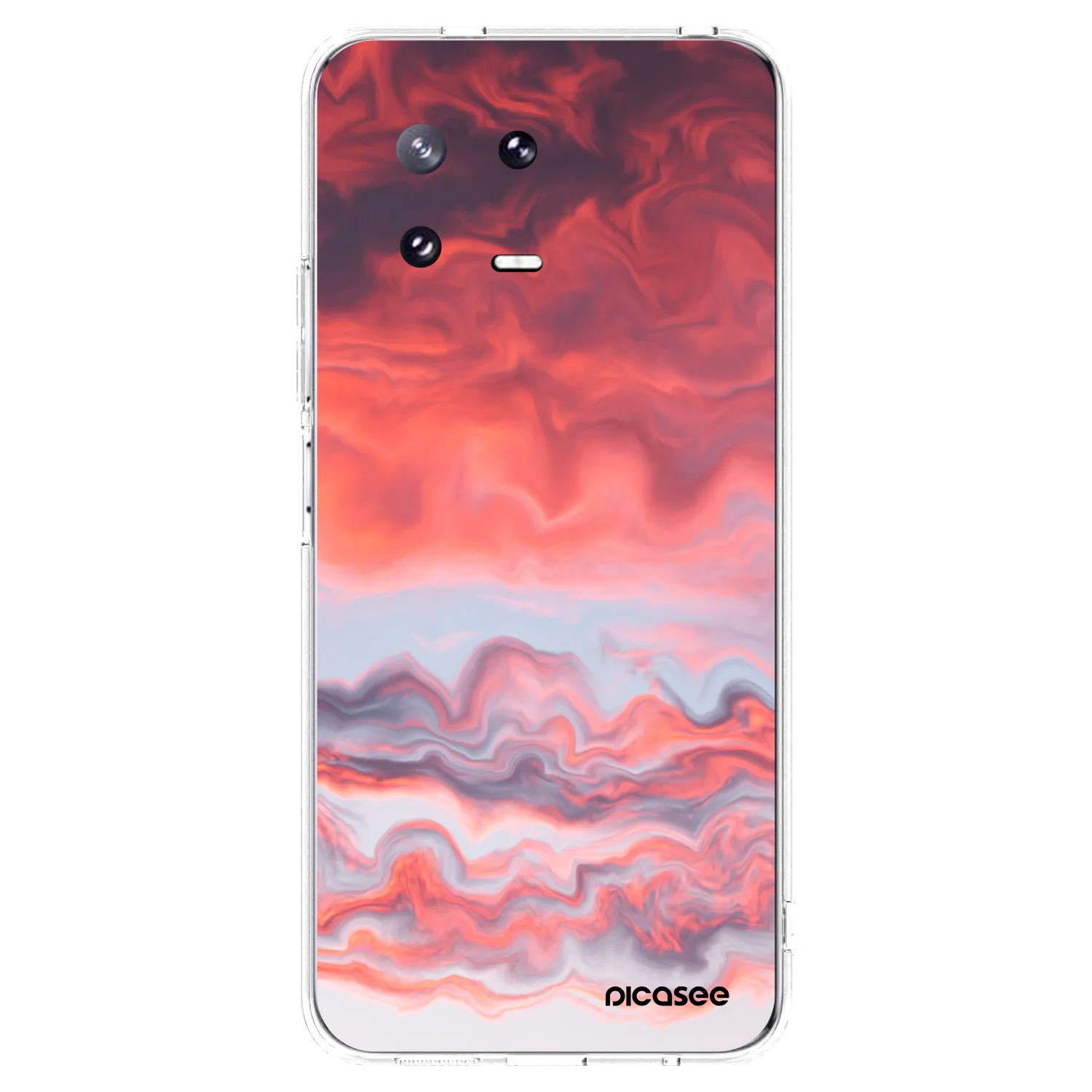 Picasee silikonska prozirna maskica za Xiaomi 13 Pro - Sunset