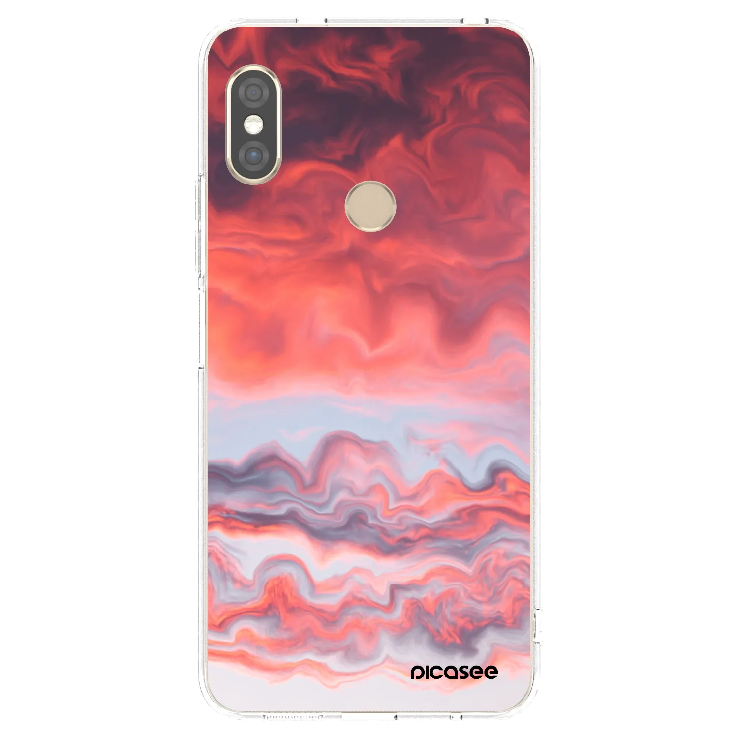 Picasee silikonska prozirna maskica za Xiaomi Redmi Note 5 Global - Sunset