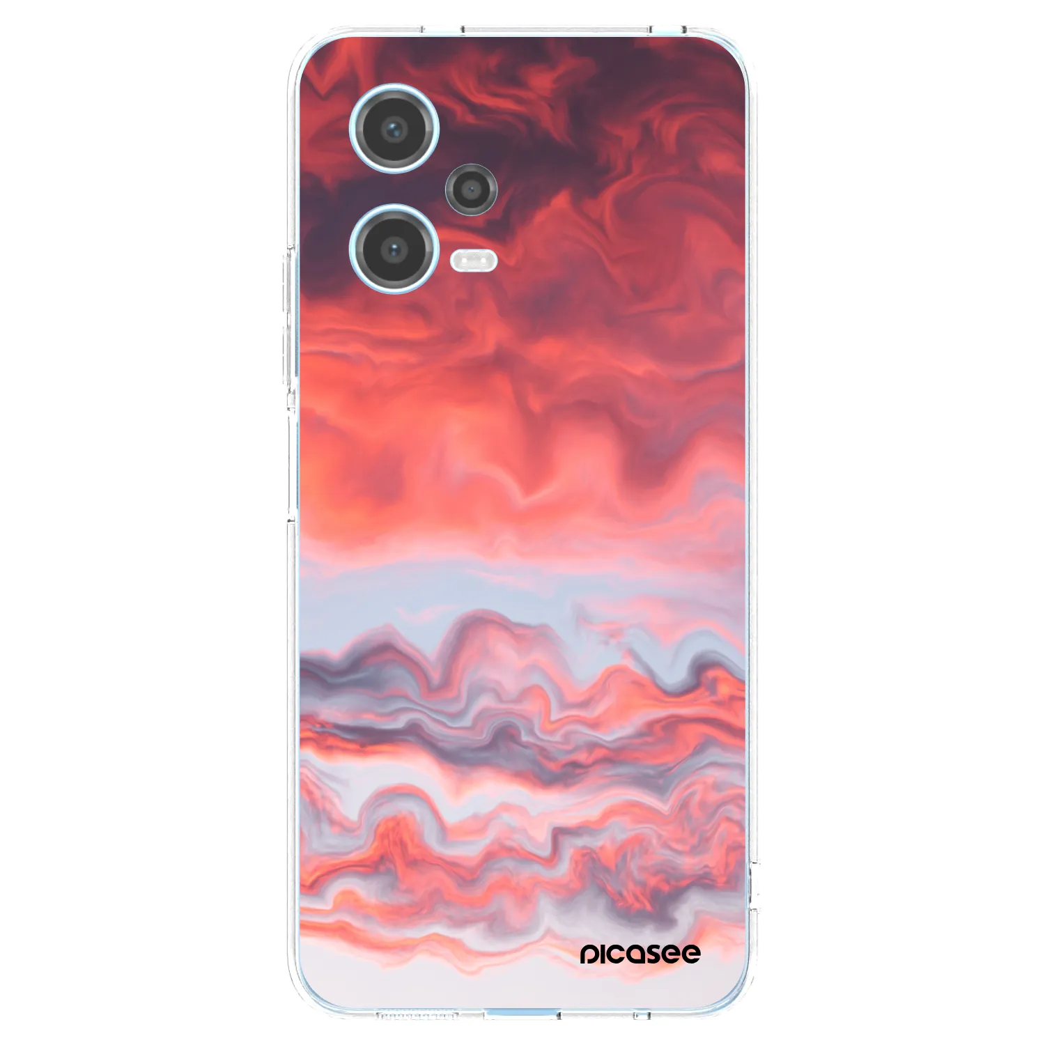 Picasee silikonska prozirna maskica za Xiaomi Redmi Note 12 5G - Sunset