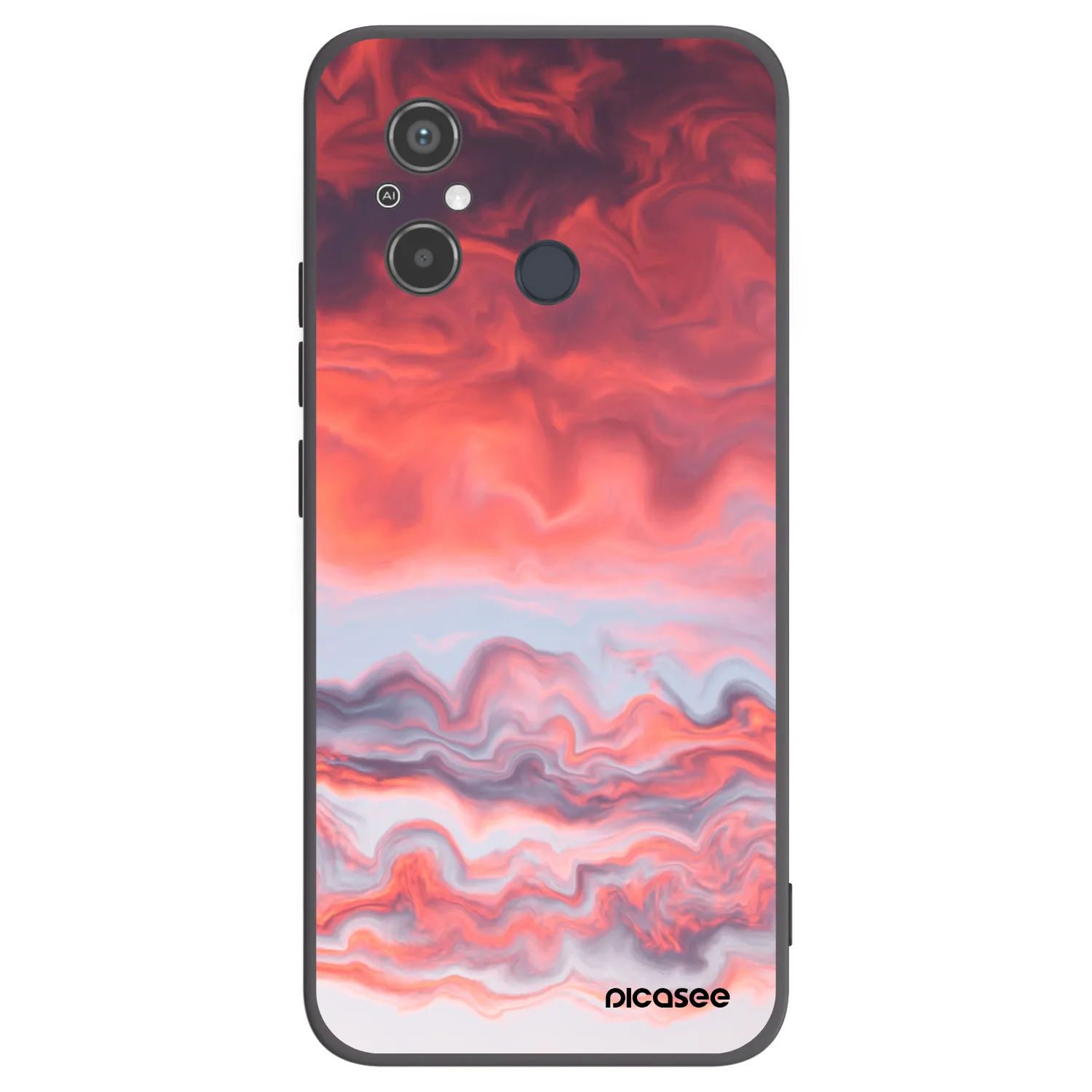 Picasee crna silikonska maskica za Xiaomi Redmi 12C - Sunset