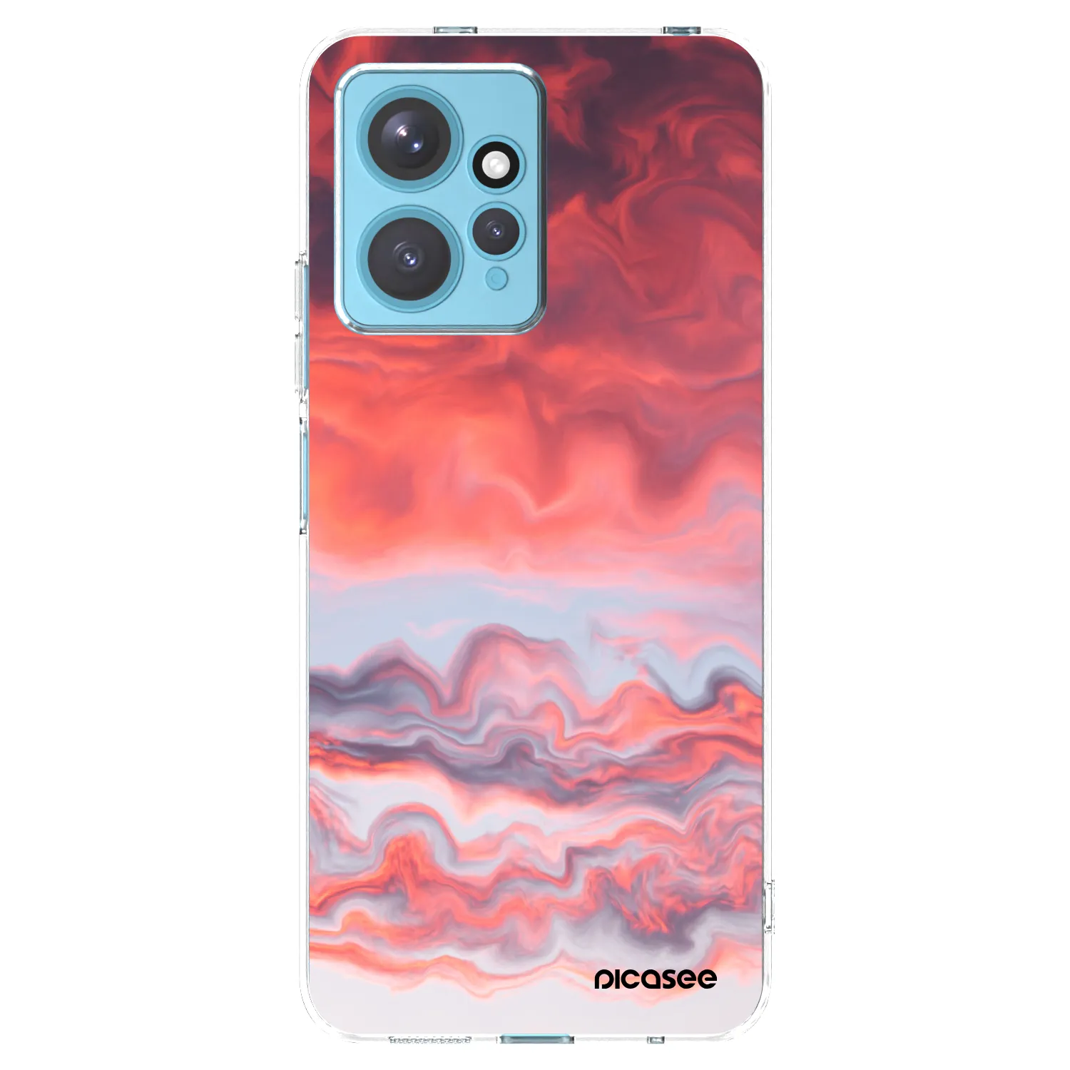 Picasee silikonska prozirna maskica za Xiaomi Redmi Note 12 4G - Sunset