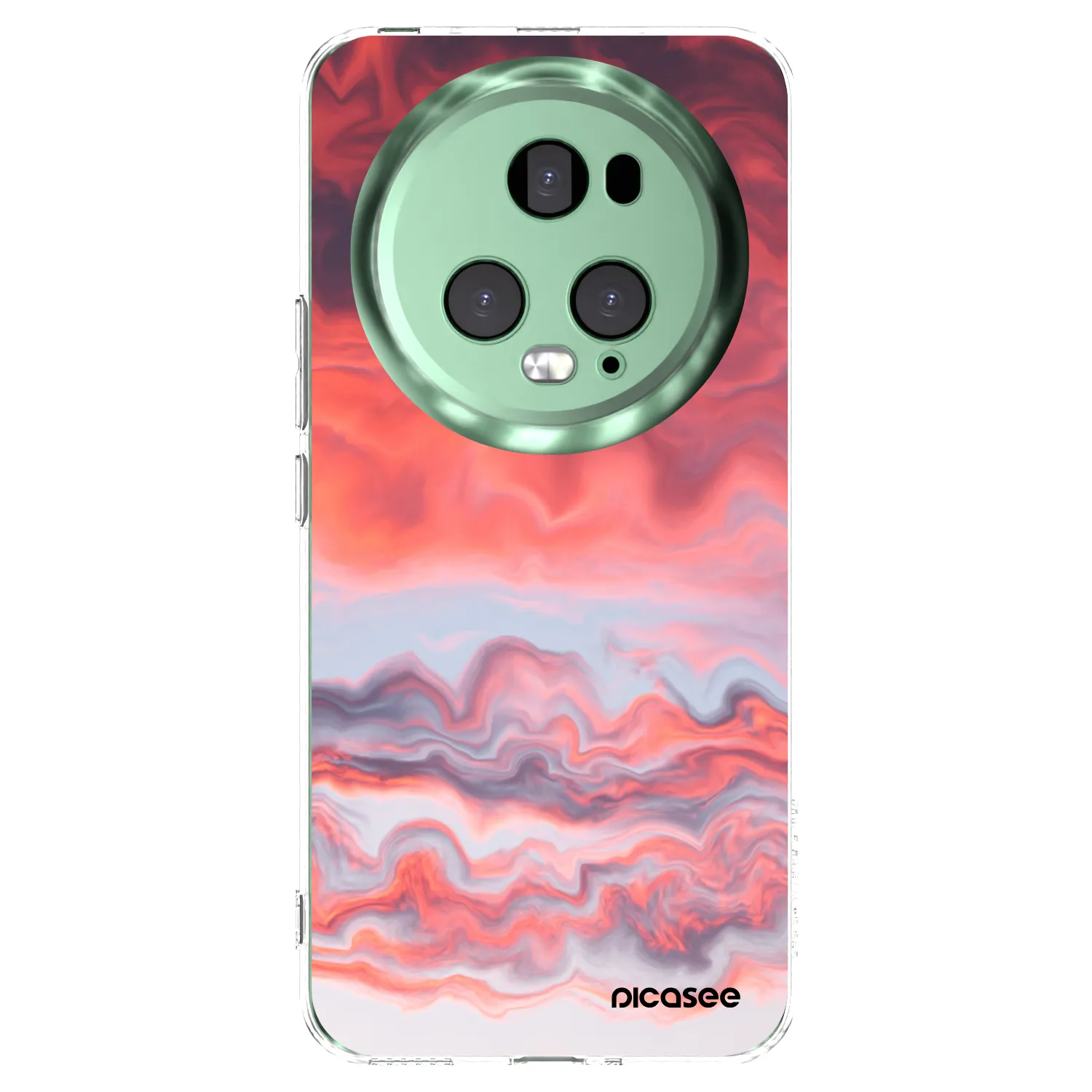 Picasee silikonska prozirna maskica za Honor Magic5 Pro - Sunset