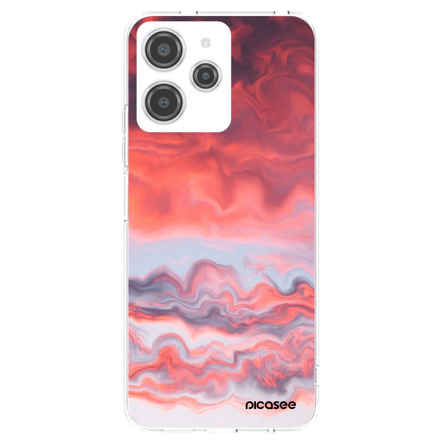 Picasee silikonska prozirna maskica za Xiaomi Redmi 12 4G - Sunset