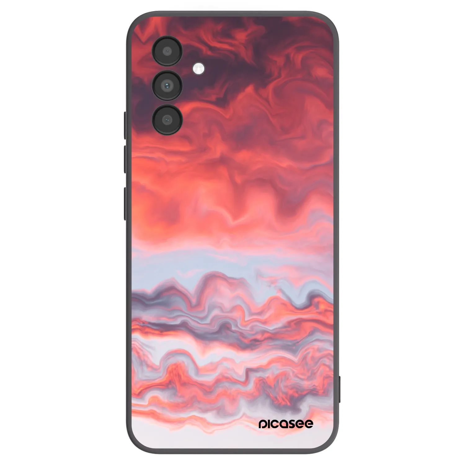Picasee crna silikonska maskica za Samsung Galaxy A04s A047F - Sunset