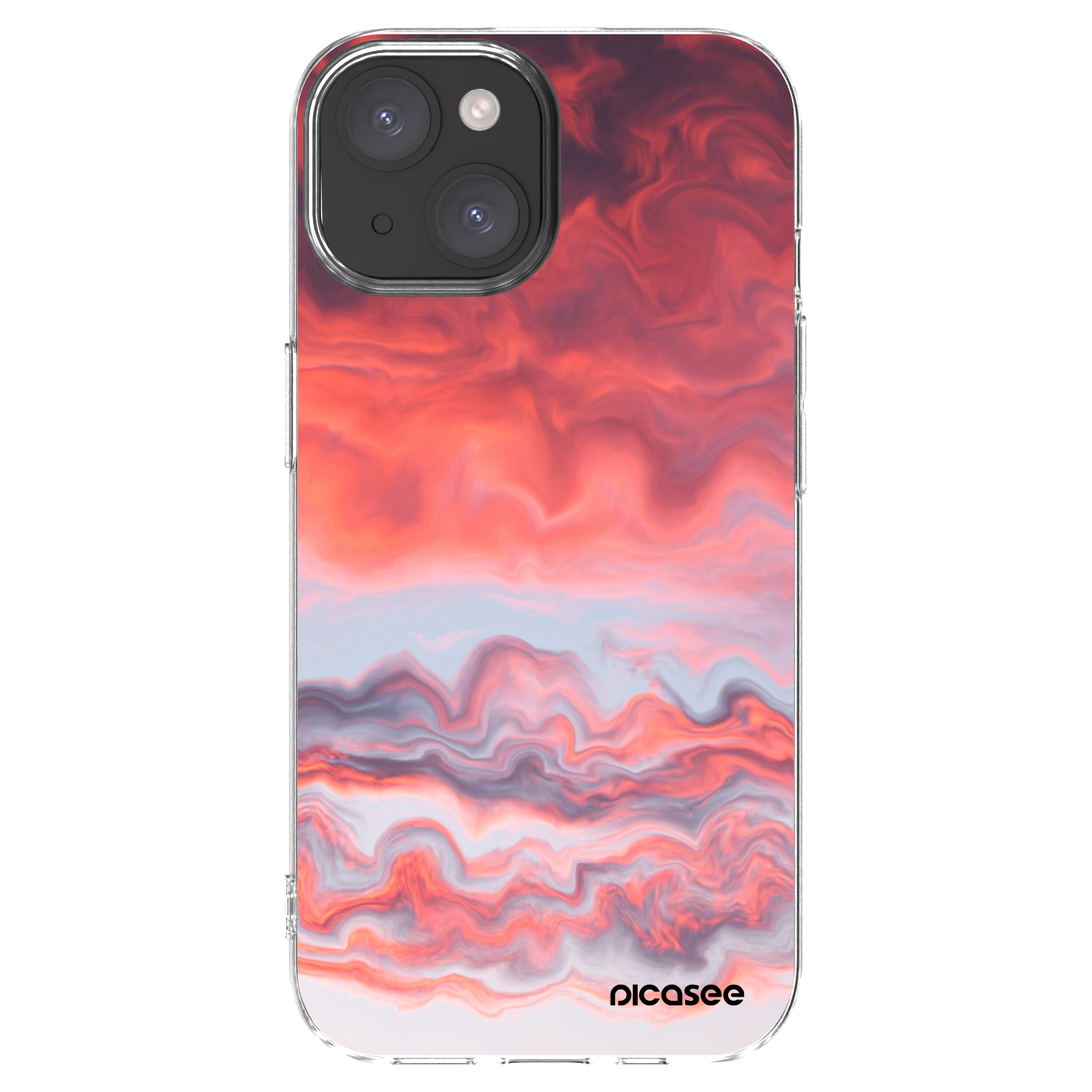 Picasee silikonska prozirna maskica za Apple iPhone 15 - Sunset