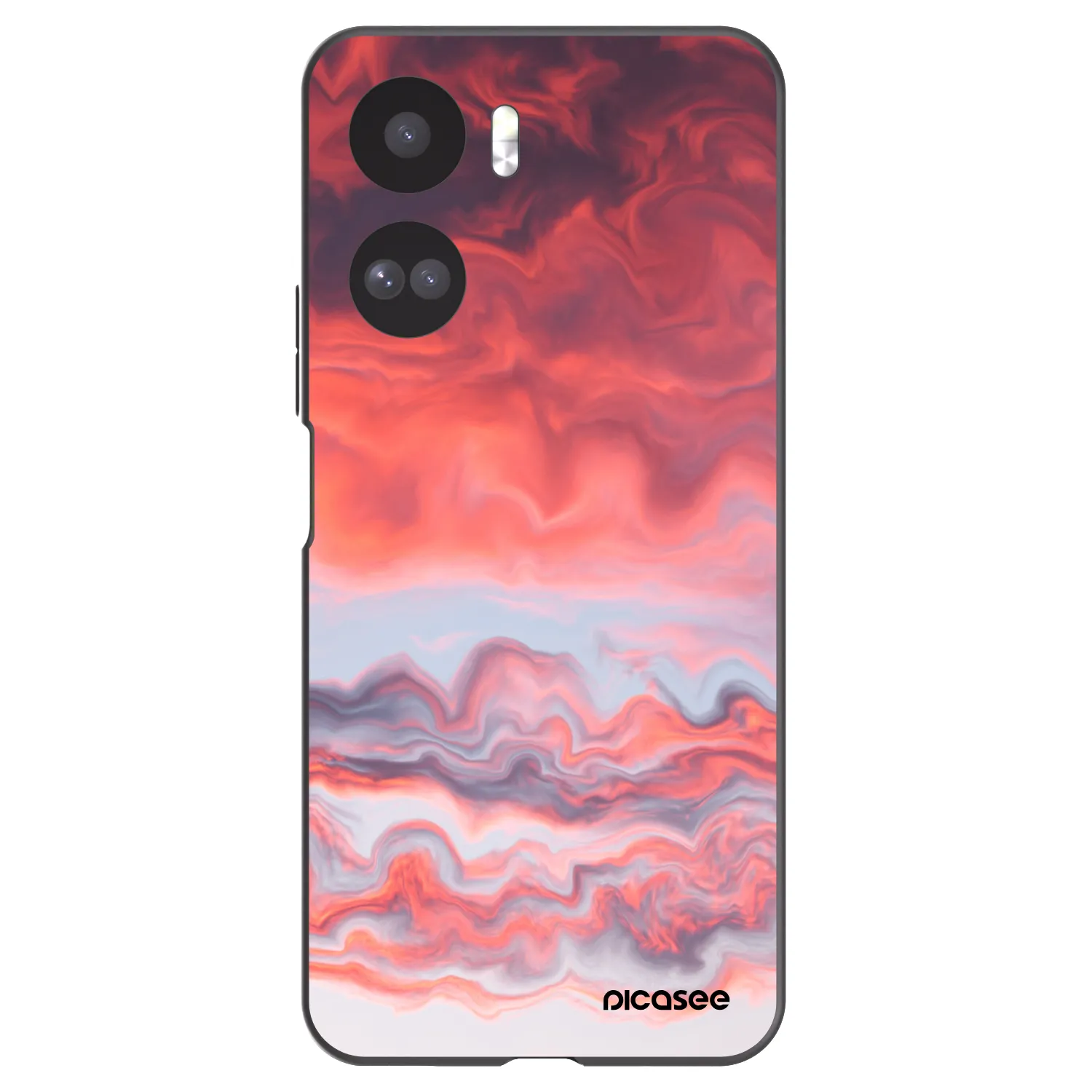 Picasee crna silikonska maskica za Honor 90 Lite 5G - Sunset