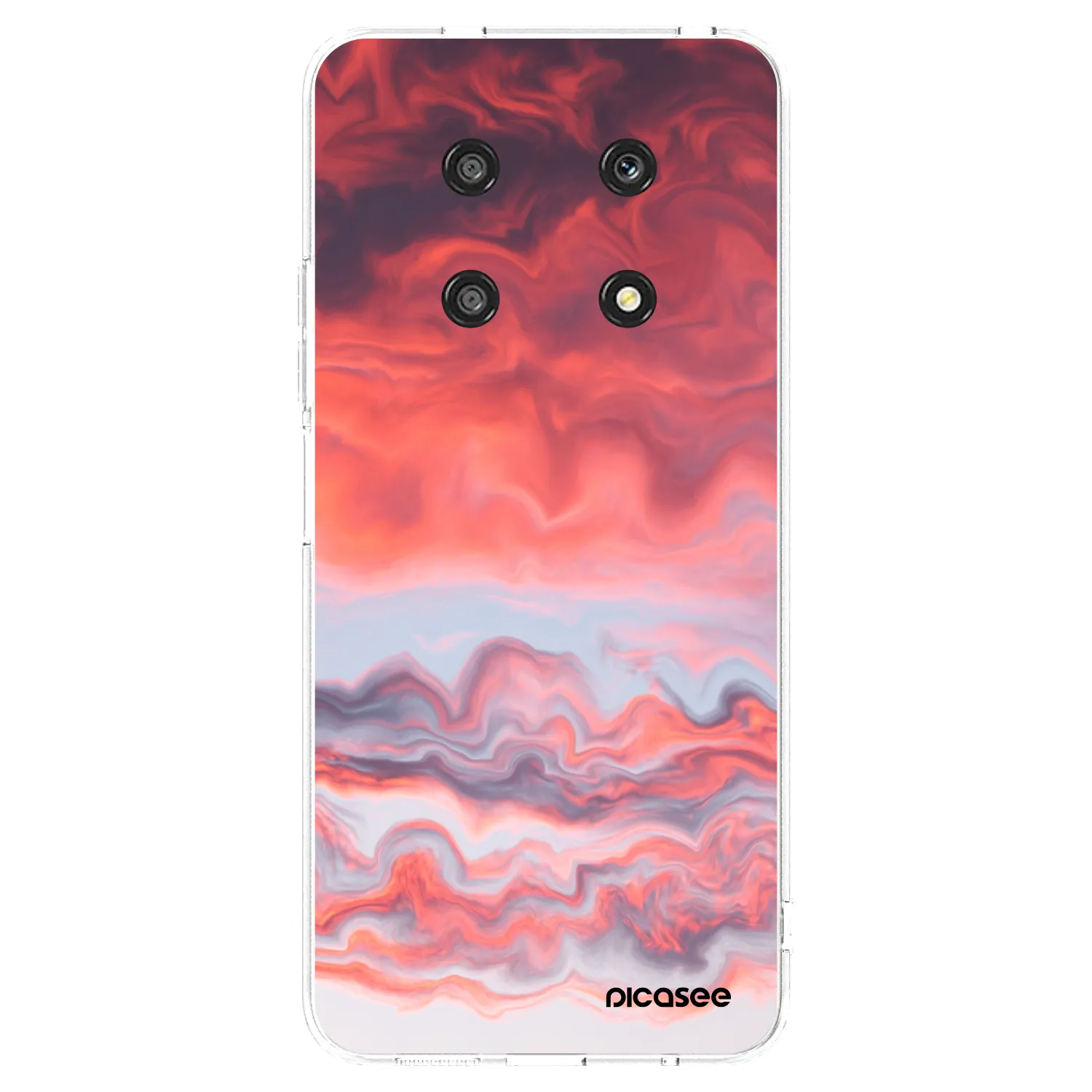 Picasee silikonska prozirna maskica za Honor Magic4 Lite 5G - Sunset