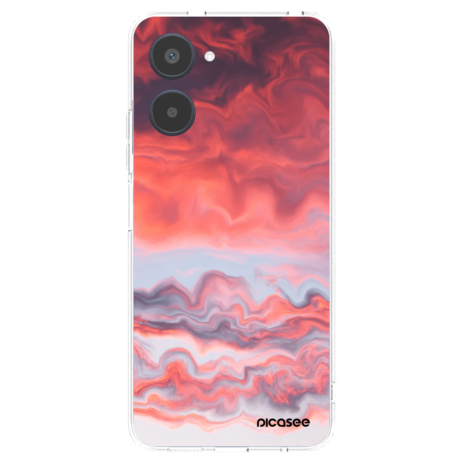 Picasee silikonska prozirna maskica za Realme 10 4G - Sunset