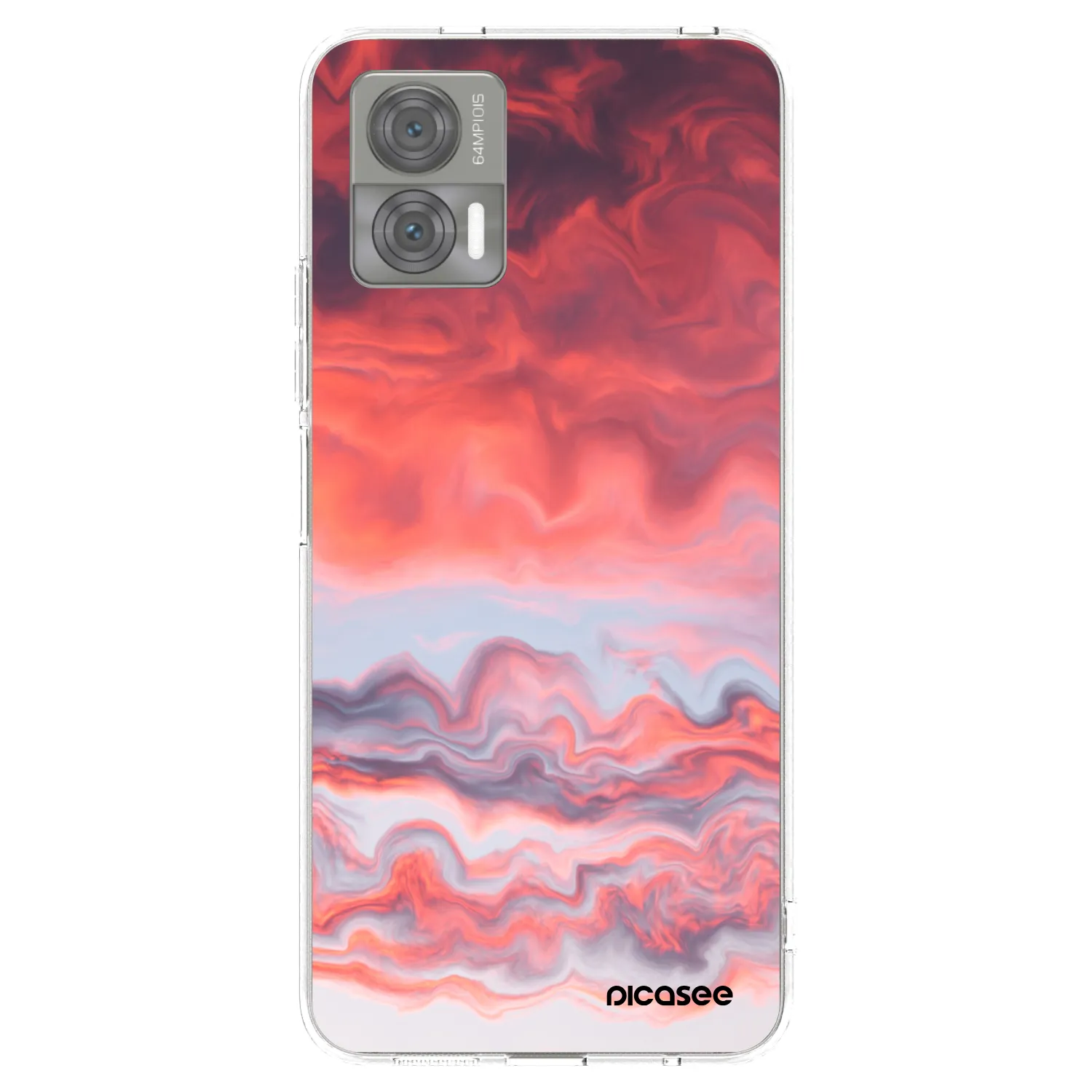 Picasee silikonska prozirna maskica za Motorola Edge 30 Neo - Sunset