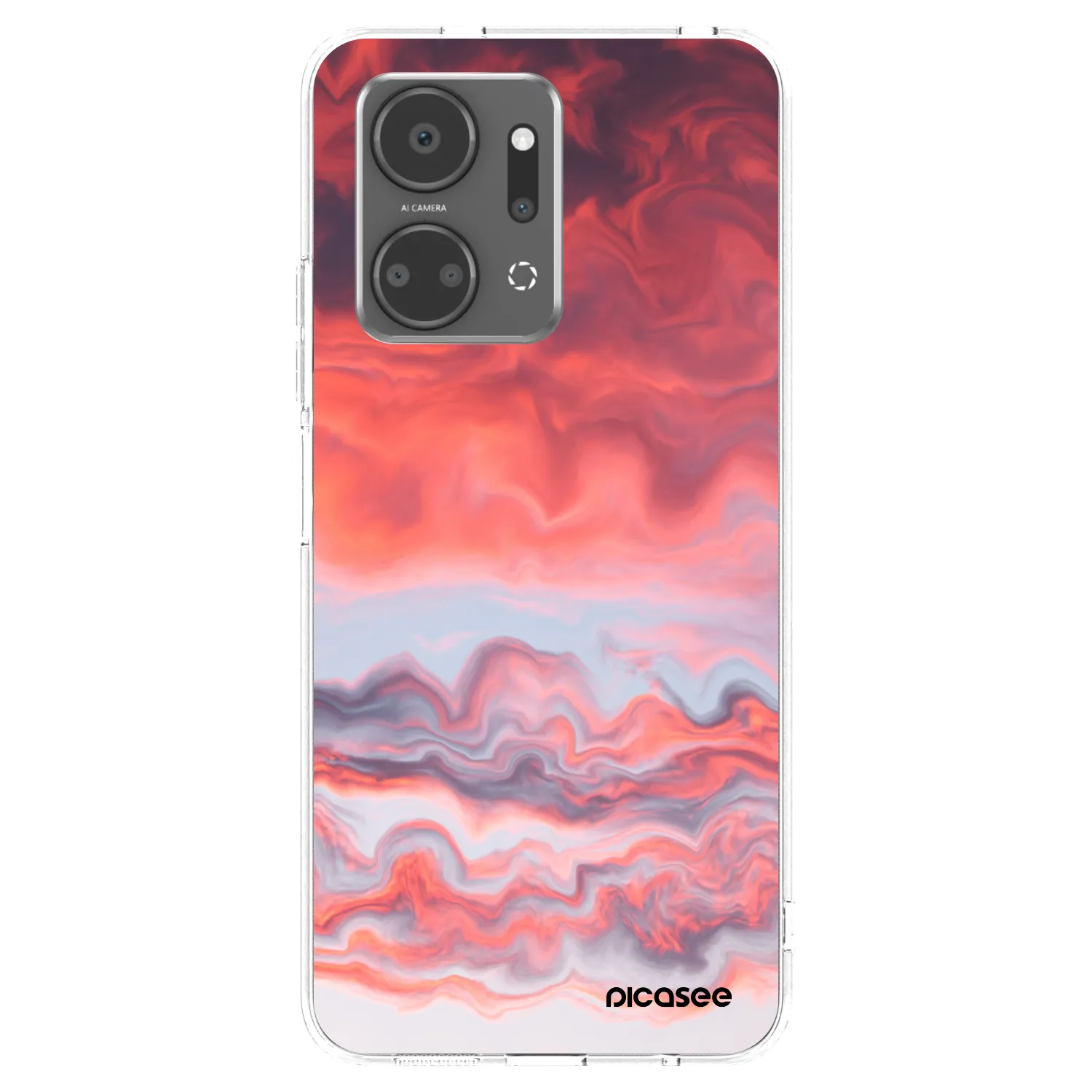 Picasee silikonska prozirna maskica za Honor X7a - Sunset