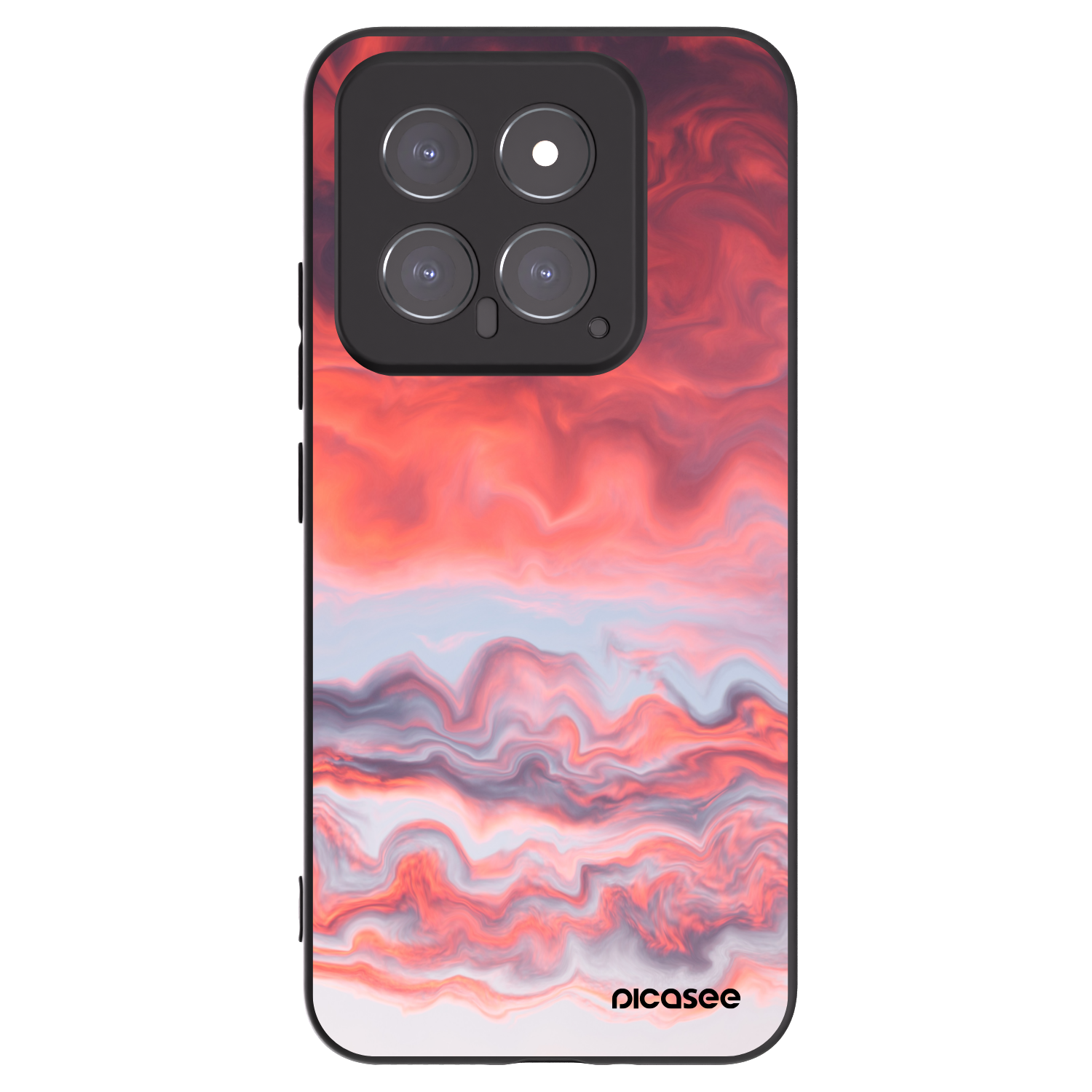Picasee crna silikonska maskica za Xiaomi 14 - Sunset