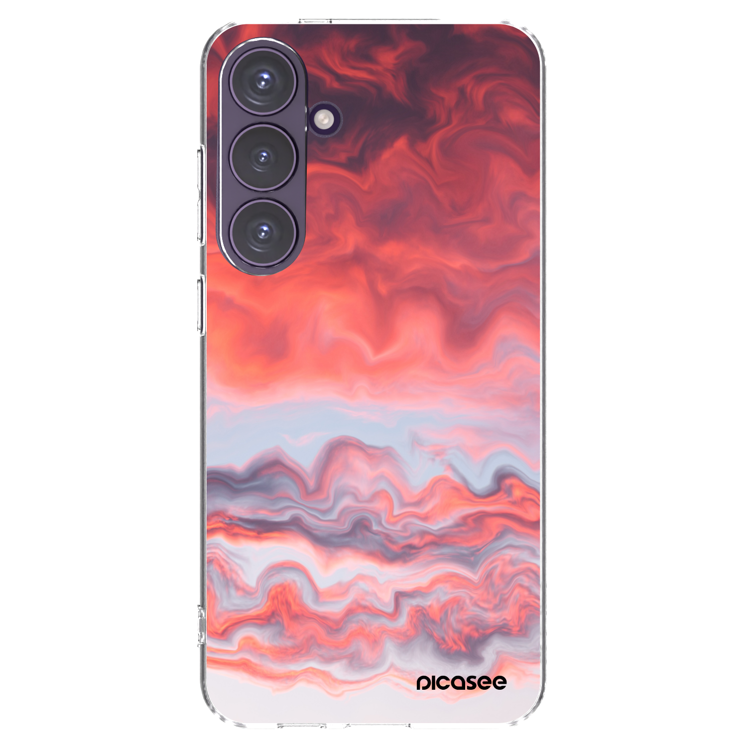 Picasee silikonska prozirna maskica za Samsung Galaxy S24+ S926B 5G - Sunset