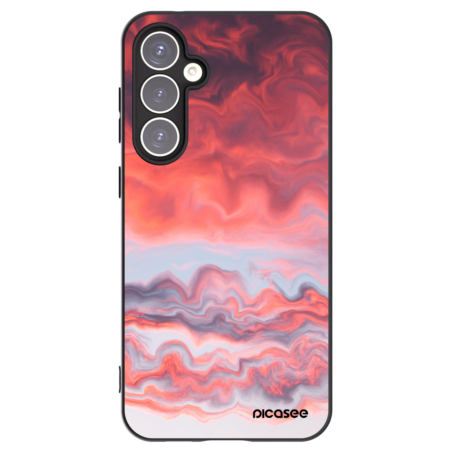 Picasee crna silikonska maskica za Samsung Galaxy S23 FE S711B - Sunset