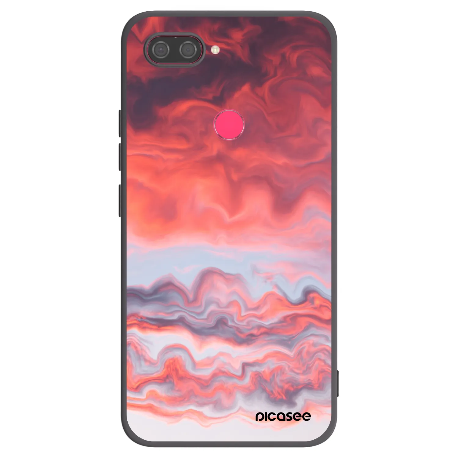 Picasee crna silikonska maskica za Xiaomi Mi 8 Lite - Sunset