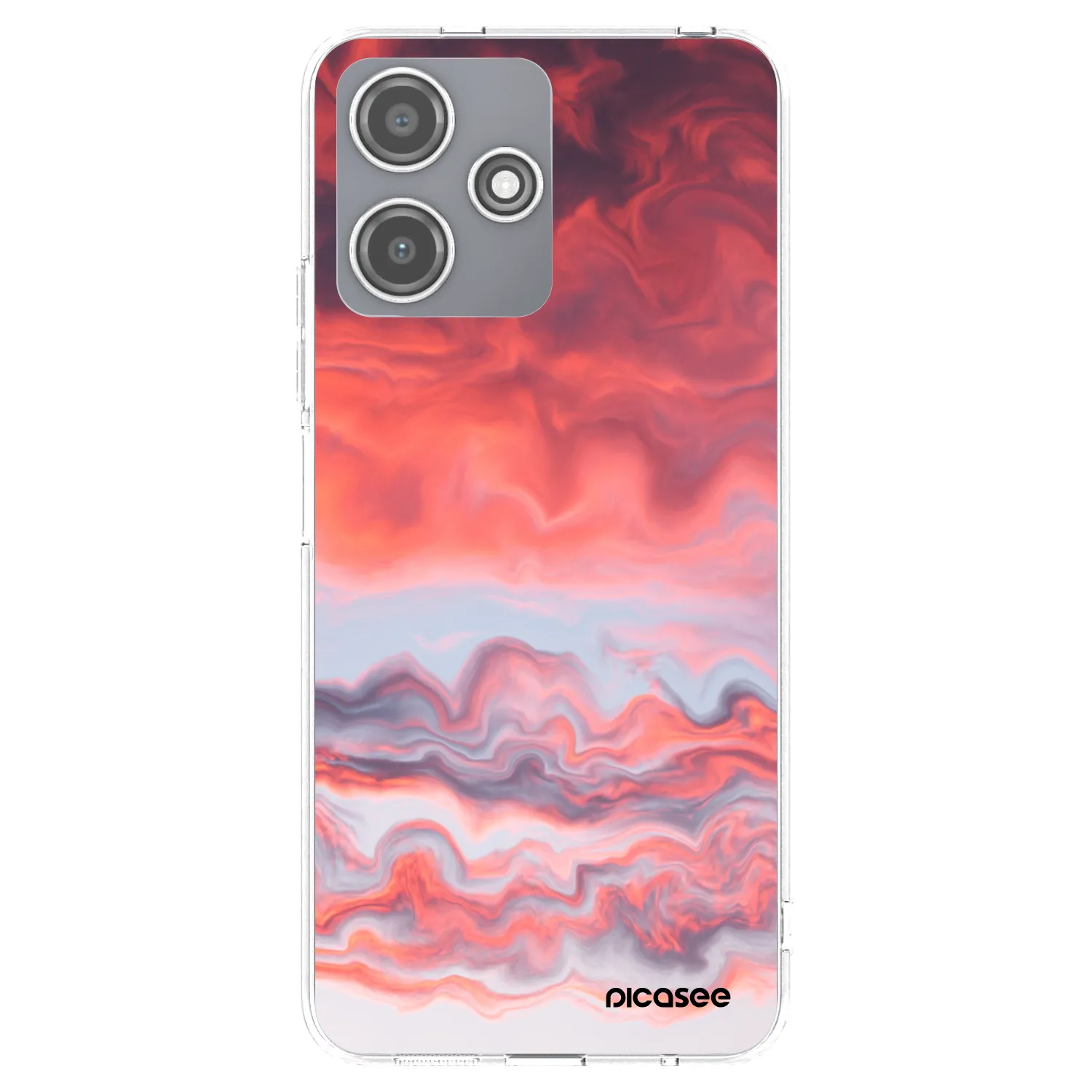 Picasee silikonska prozirna maskica za Xiaomi Redmi 12 5G - Sunset