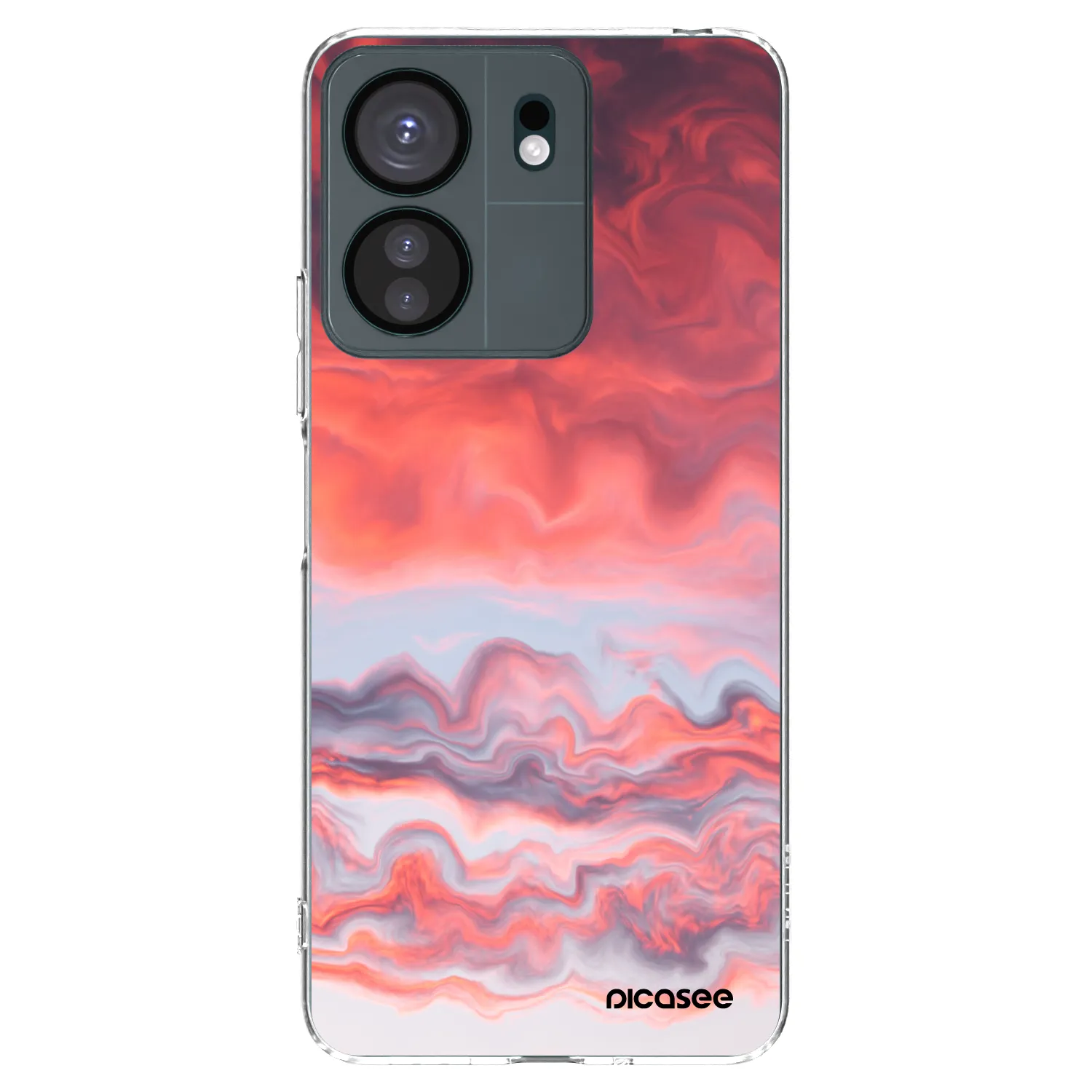 Picasee silikonska prozirna maskica za Xiaomi Redmi 13C 4G - Sunset