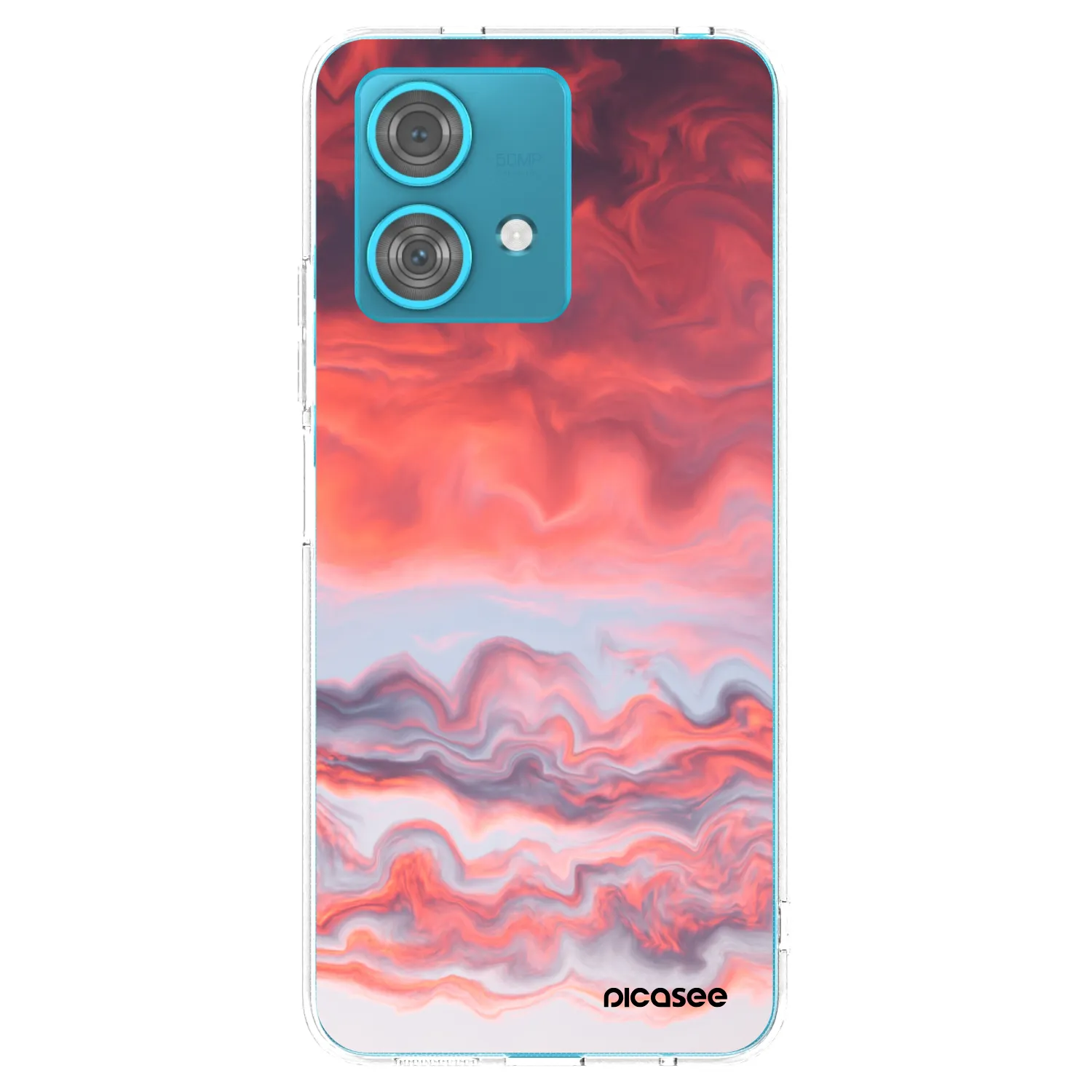 Picasee silikonska prozirna maskica za Motorola Edge 40 Neo - Sunset