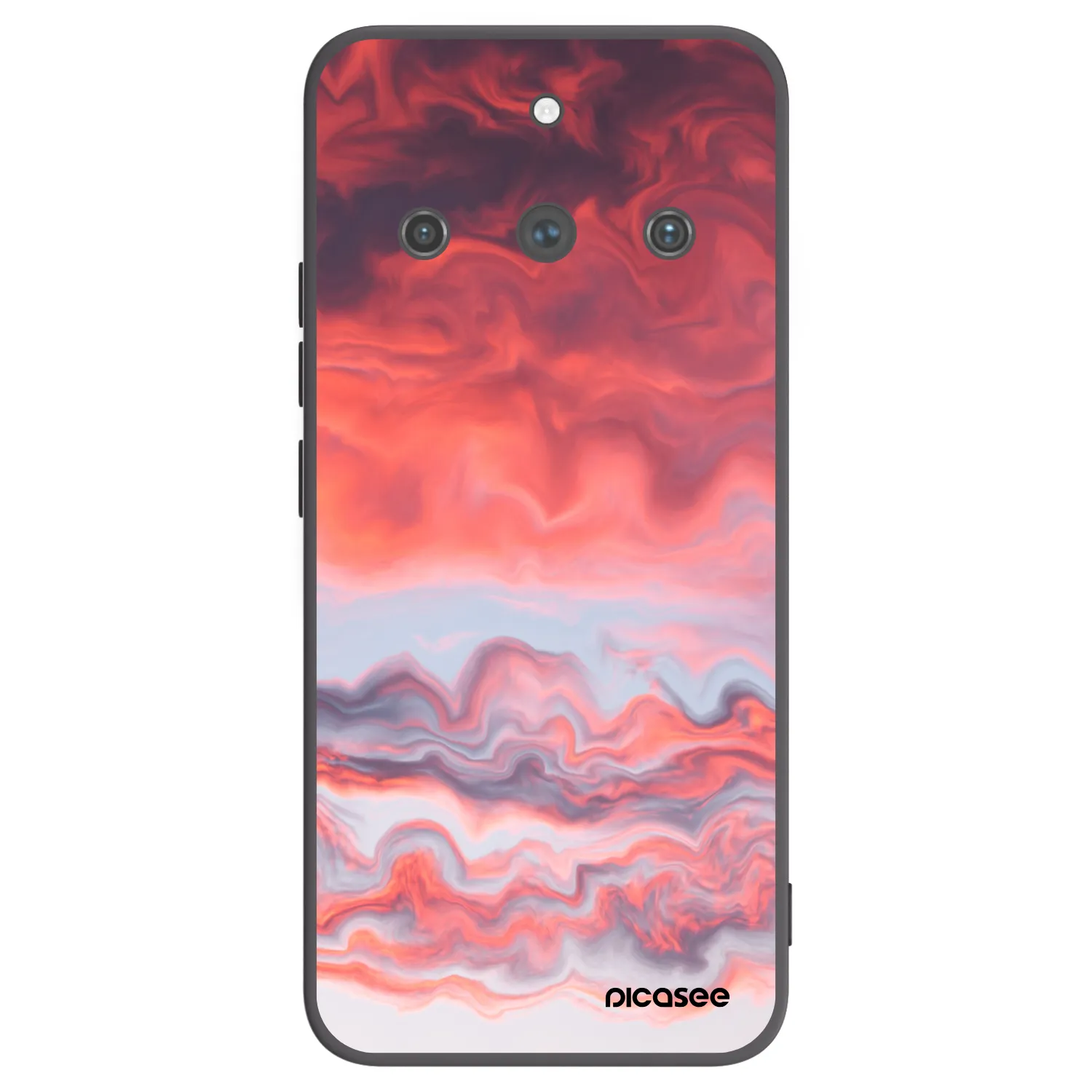 Picasee crna silikonska maskica za Realme 11 Pro+ - Sunset