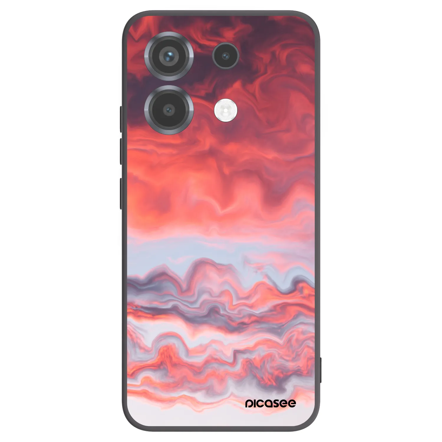 Picasee crna silikonska maskica za Xiaomi Poco X6 - Sunset