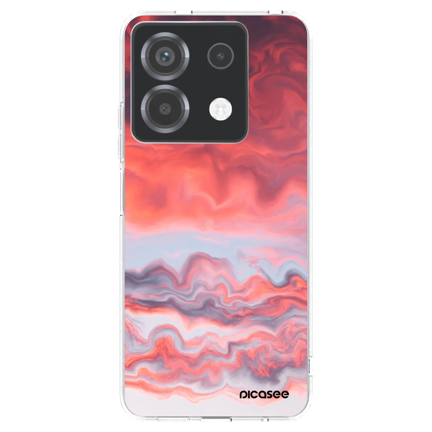 Picasee silikonska prozirna maskica za Xiaomi Poco X6 - Sunset