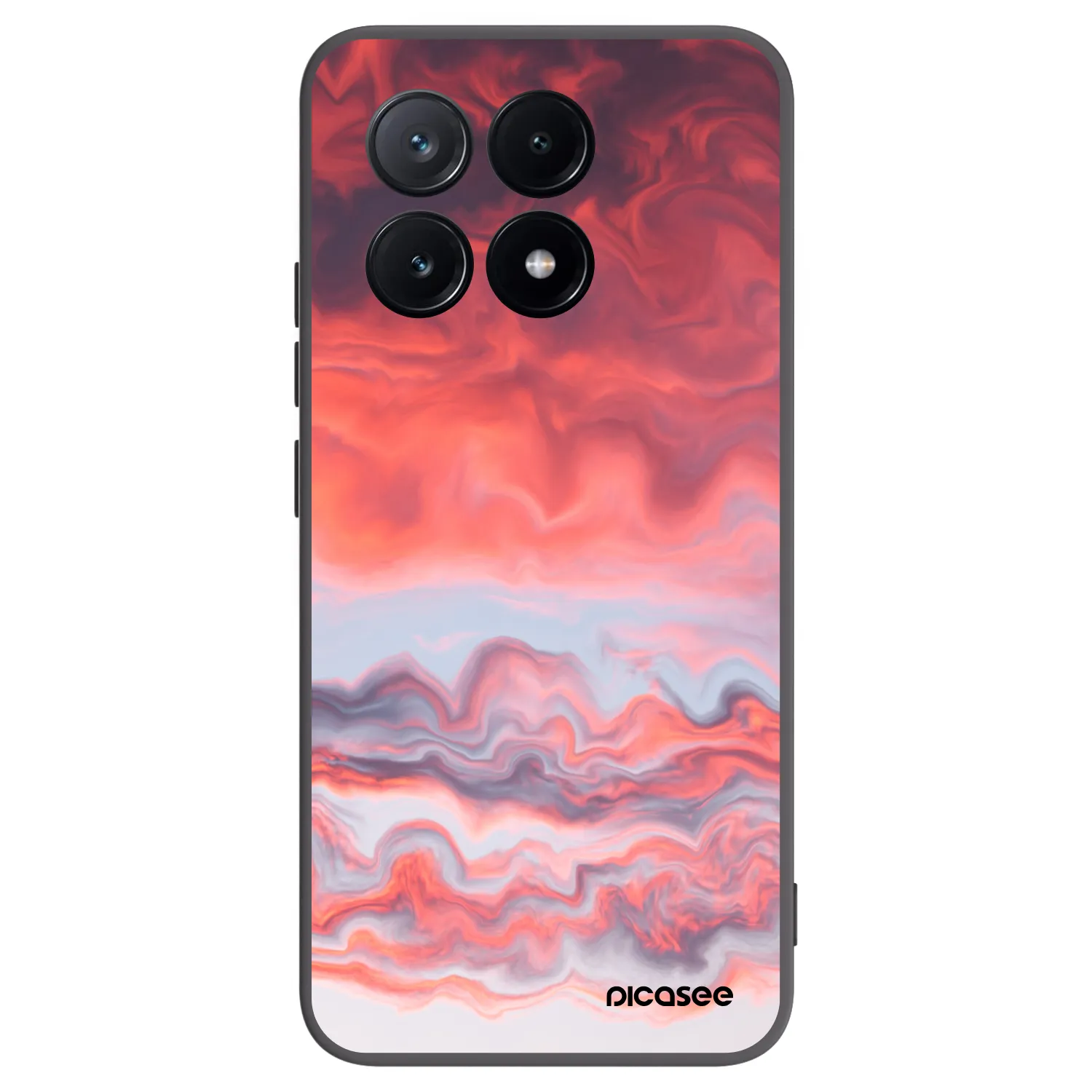 Picasee crna silikonska maskica za Xiaomi Poco X6 Pro - Sunset