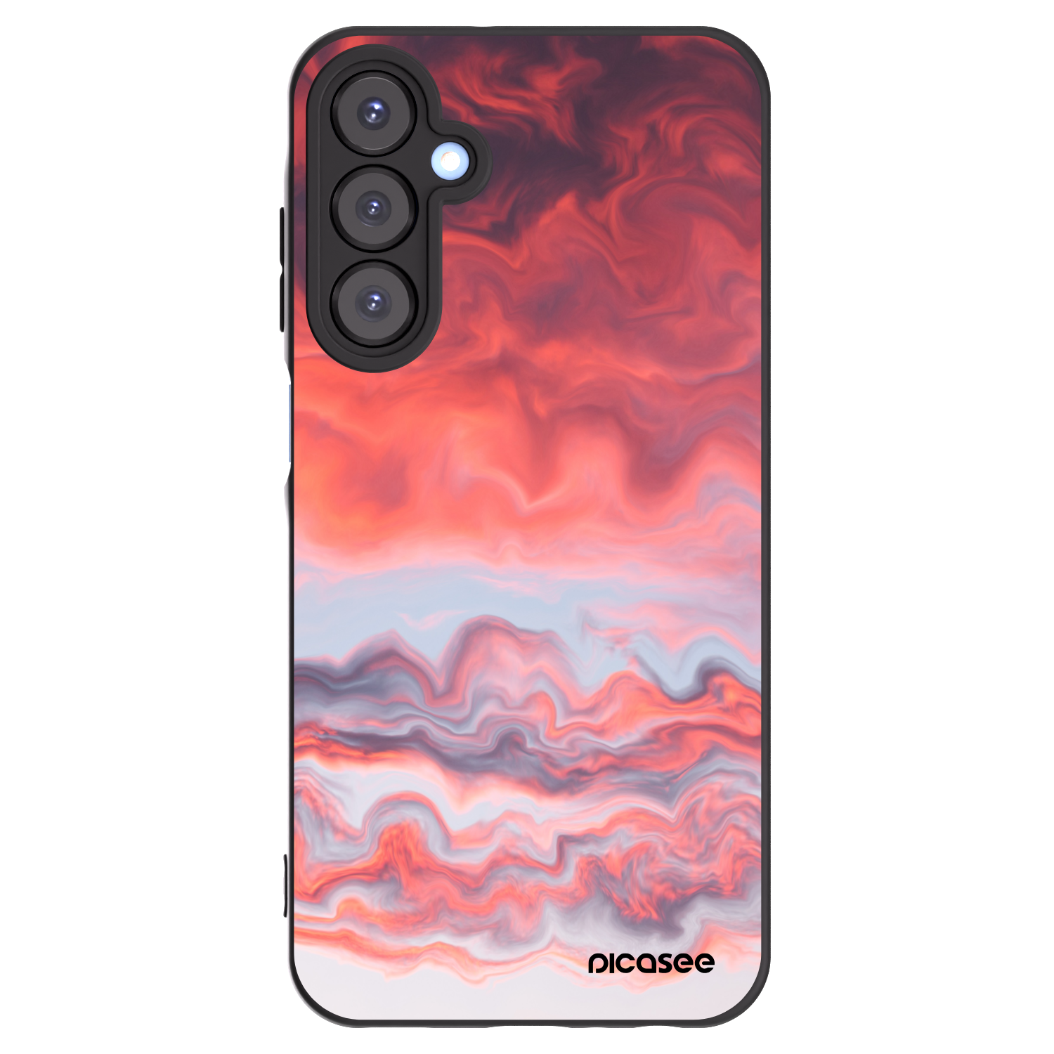 Picasee crna silikonska maskica za Samsung Galaxy A25 A256B 5G - Sunset