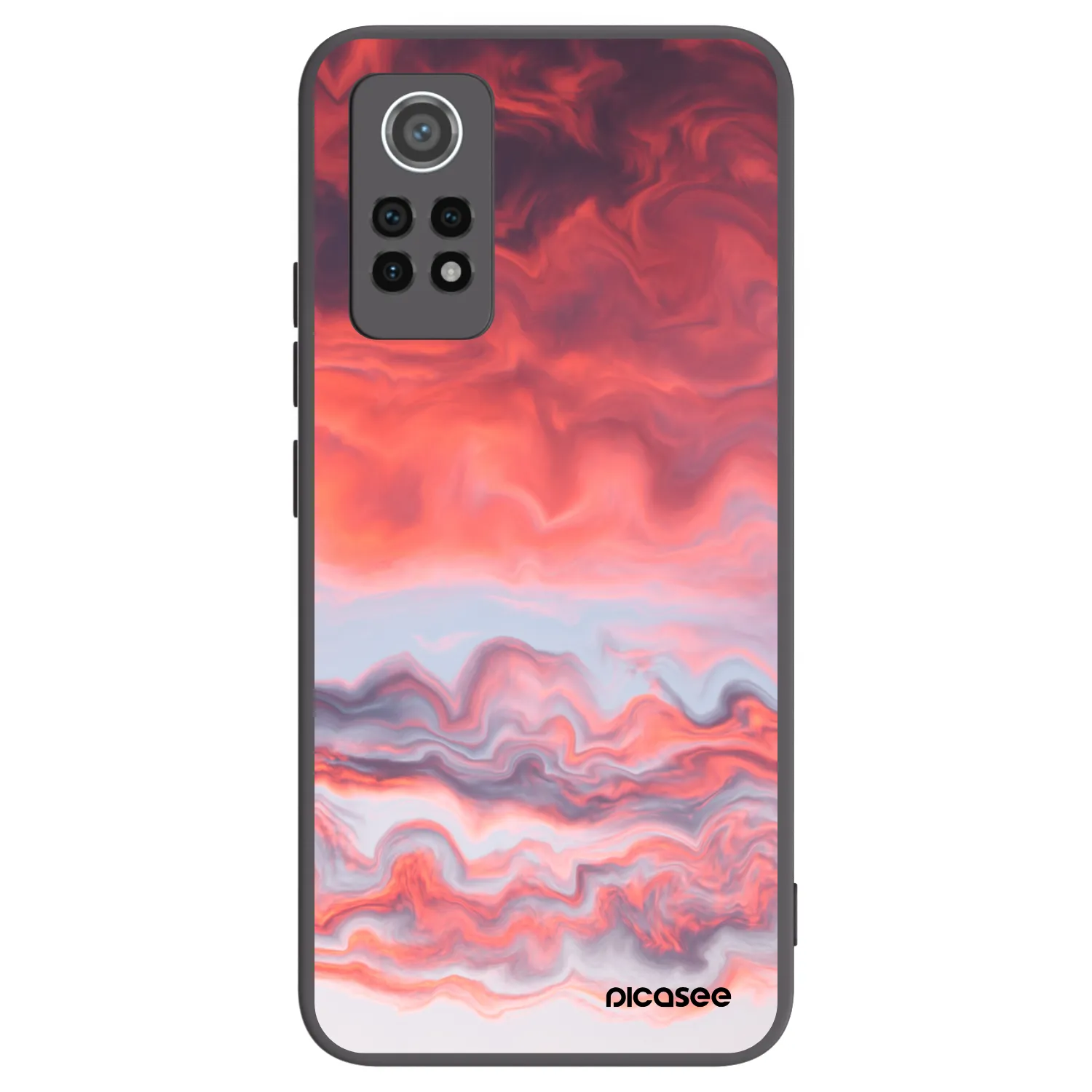 Picasee crna silikonska maskica za Xiaomi Redmi Note 12 Pro 4G - Sunset