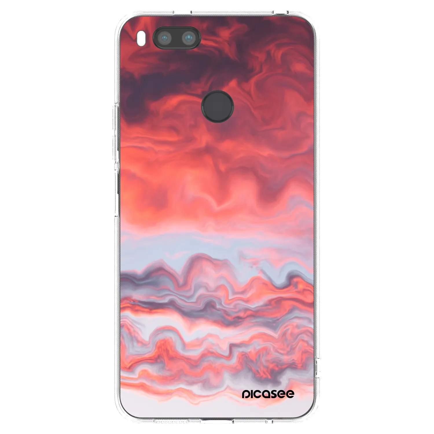 Picasee silikonska prozirna maskica za Xiaomi Mi A1 Global - Sunset