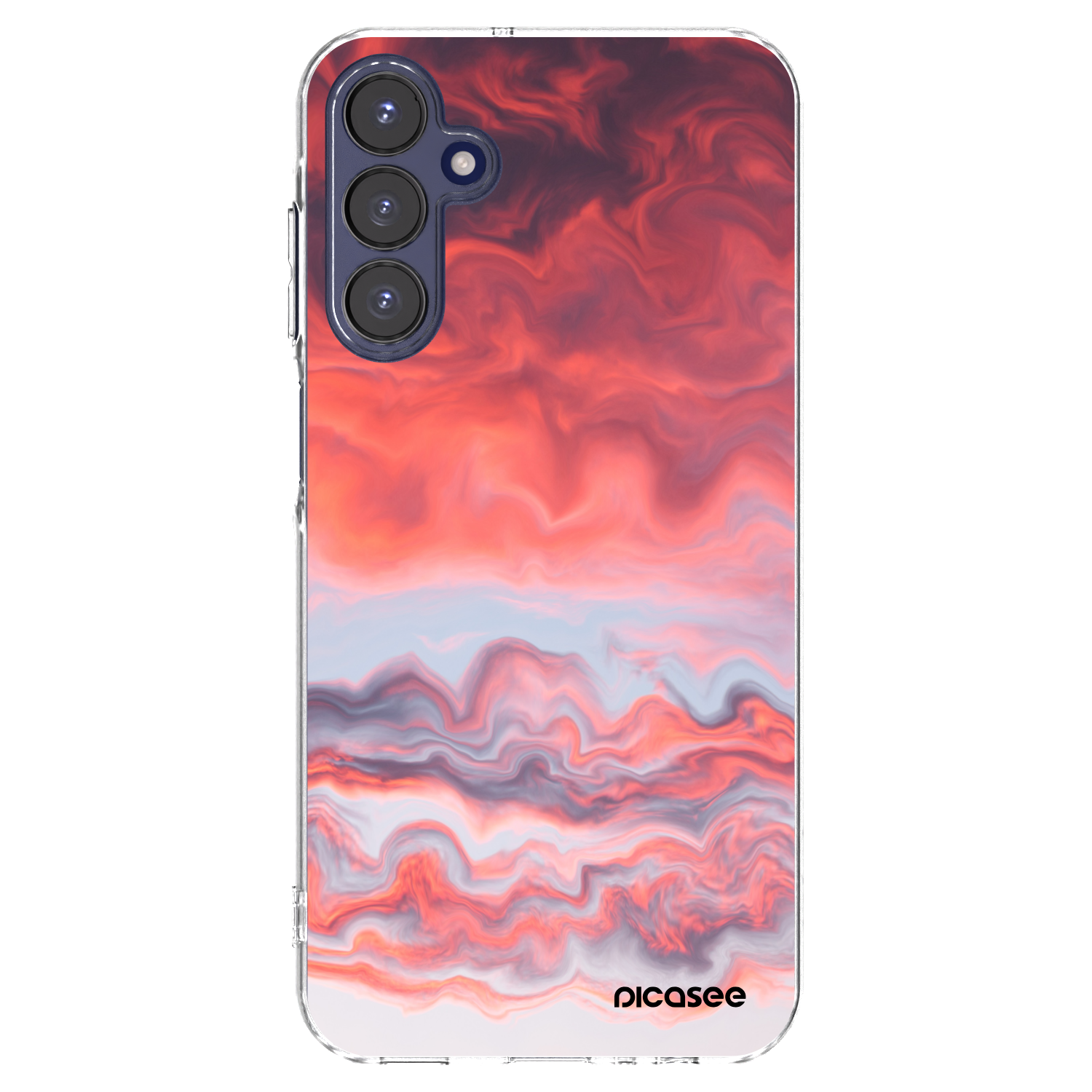 Picasee silikonska prozirna maskica za Samsung Galaxy A15 A155F 4G - Sunset