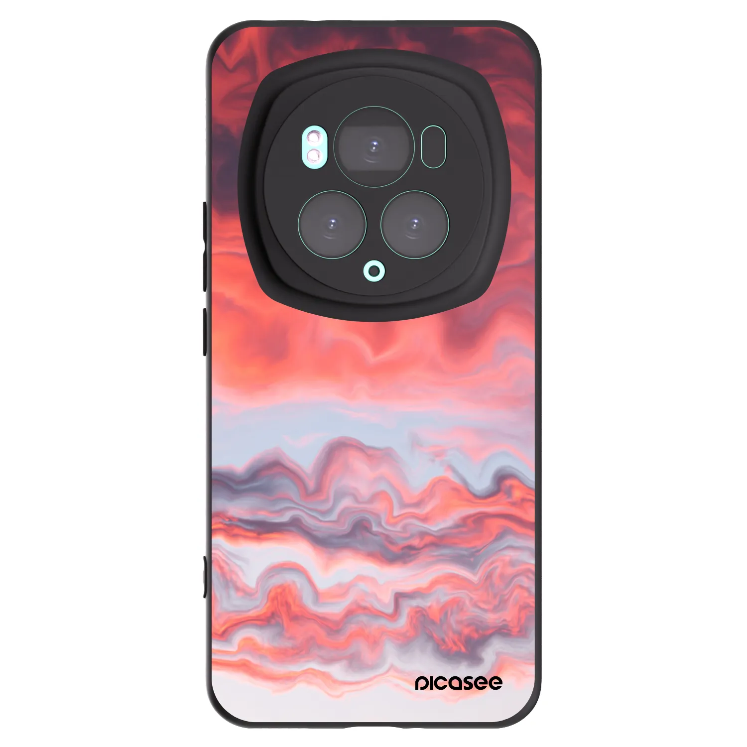 Picasee crna silikonska maskica za Honor Magic6 Pro - Sunset