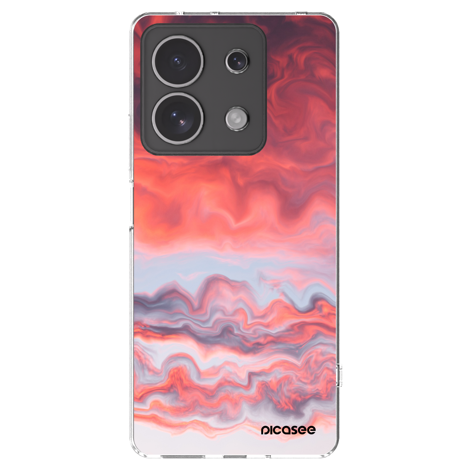 Picasee silikonska prozirna maskica za Xiaomi Redmi Note 13 4G - Sunset