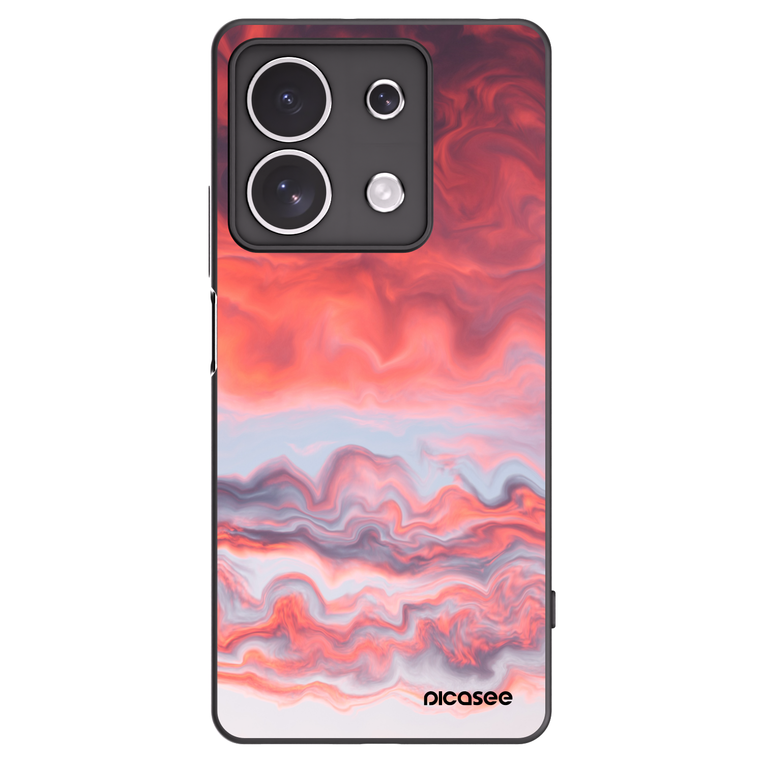 Picasee crna silikonska maskica za Xiaomi Redmi Note 13 4G - Sunset