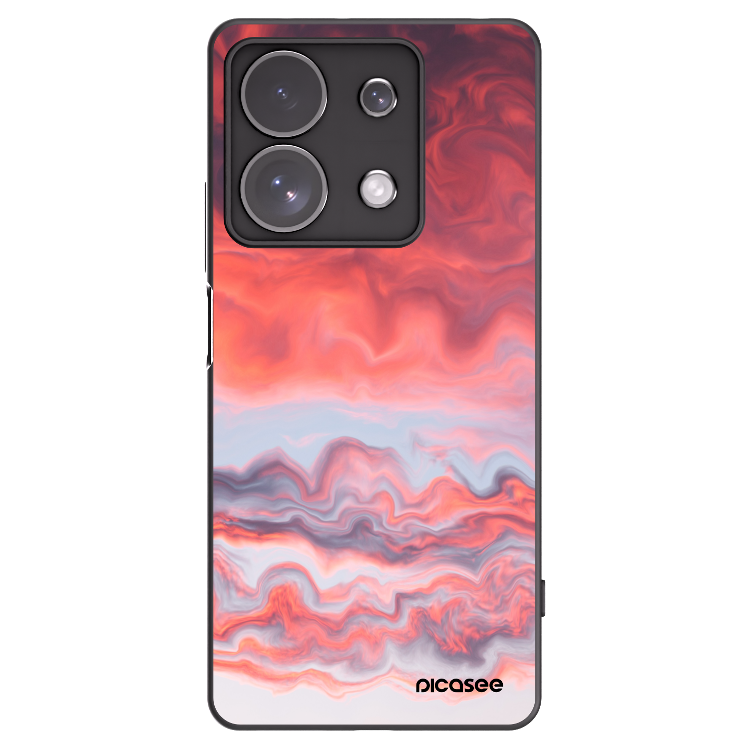 Picasee crna silikonska maskica za Xiaomi Redmi Note 13 Pro 4G - Sunset