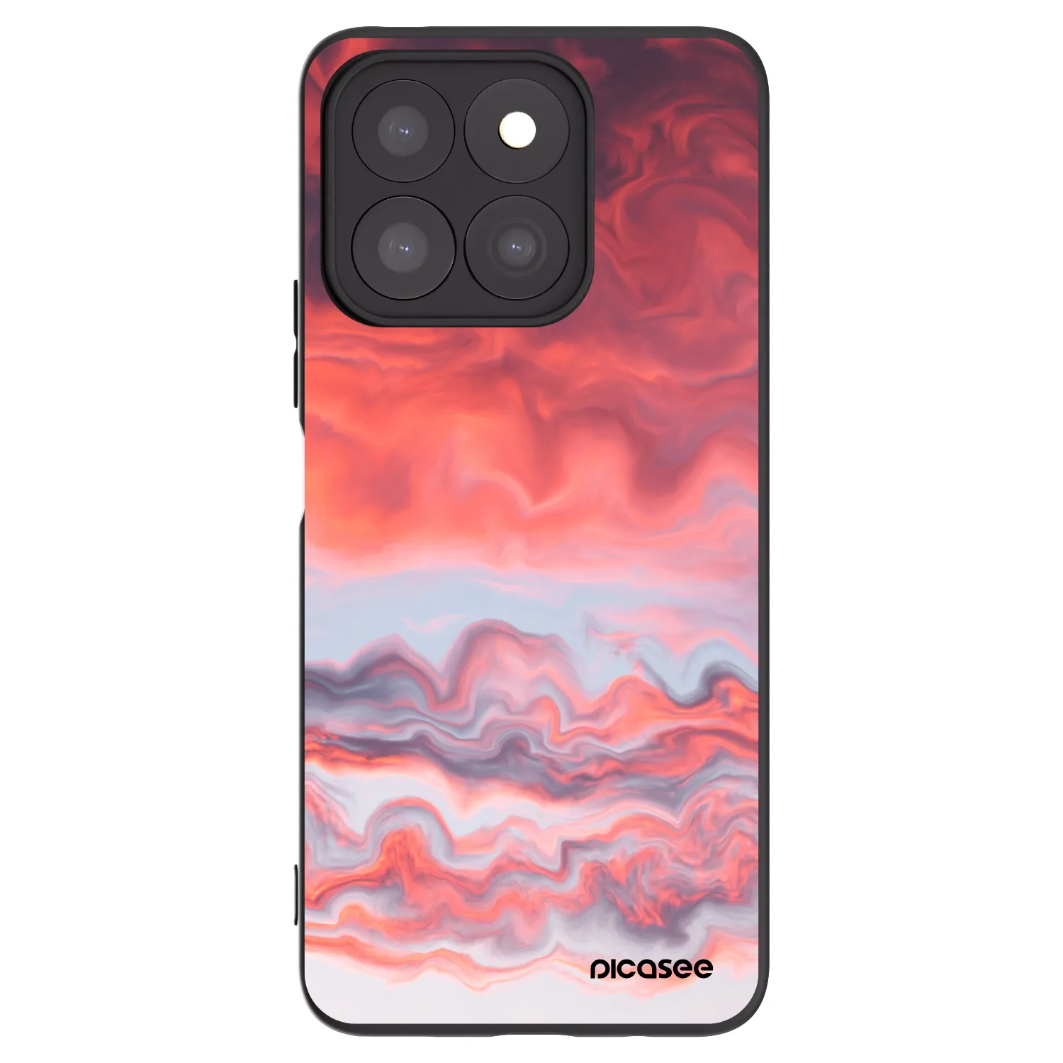 Picasee crna silikonska maskica za Honor X8b - Sunset