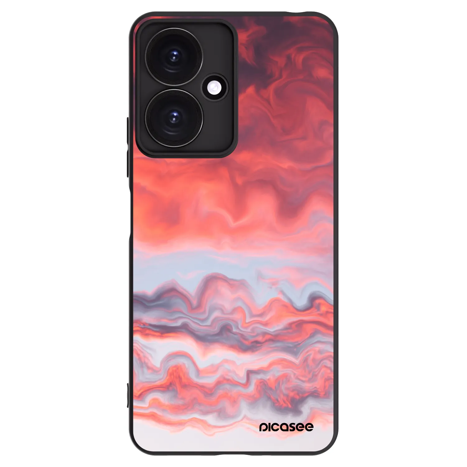 Picasee crna silikonska maskica za Xiaomi Redmi 13C 5G - Sunset