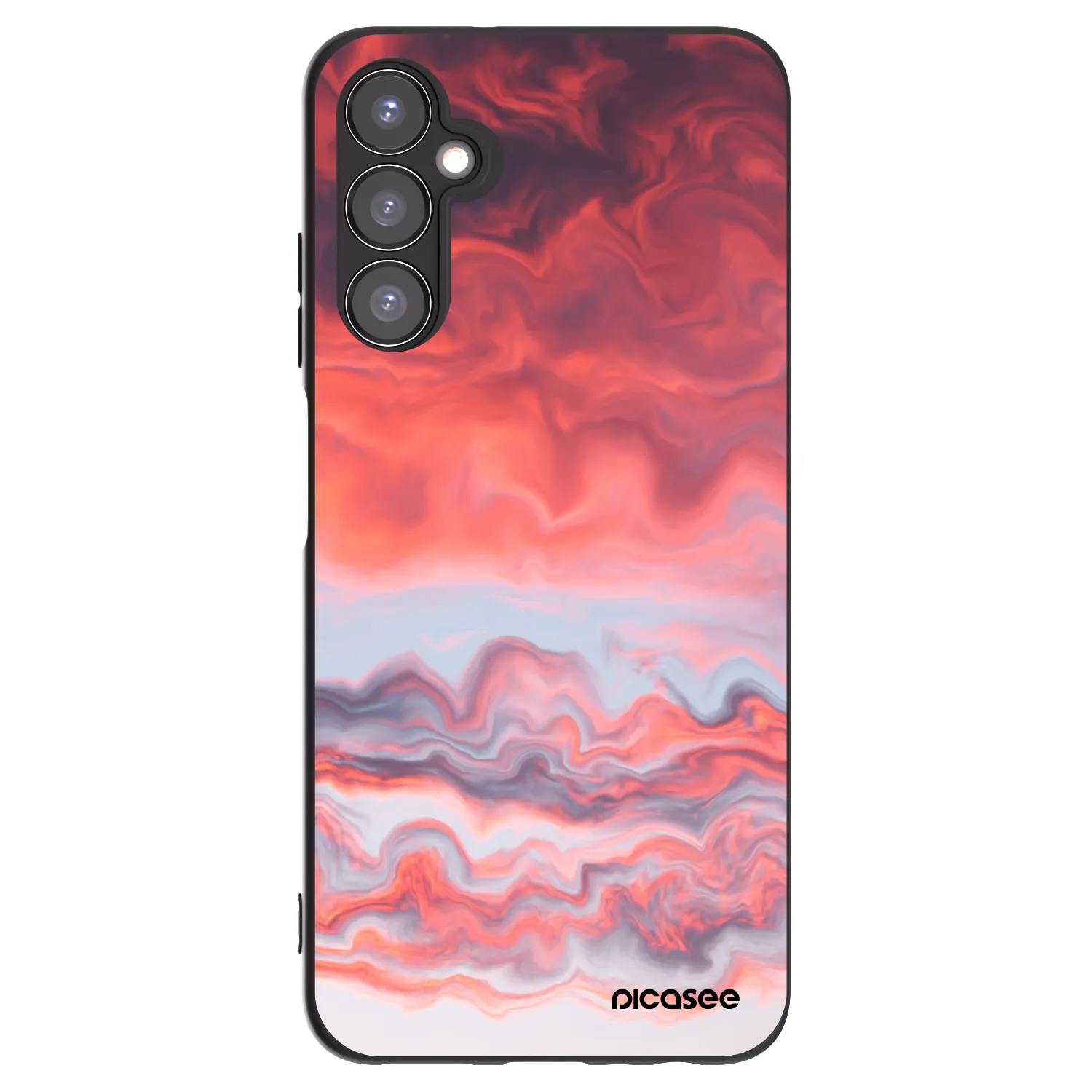 Picasee crna silikonska maskica za Samsung Galaxy A05s A057G - Sunset