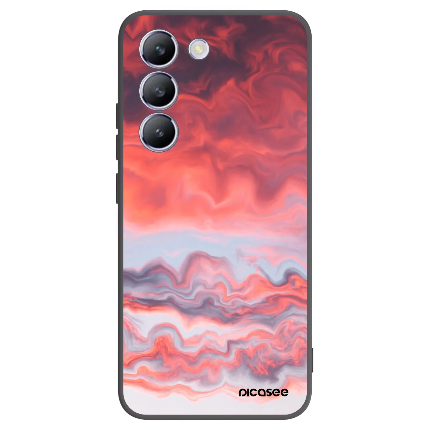 Picasee crna silikonska maskica za Vivo V40 SE 5G - Sunset
