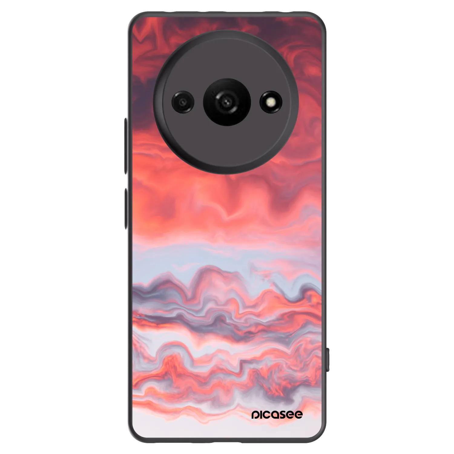Picasee crna silikonska maskica za Xiaomi Redmi A3 - Sunset