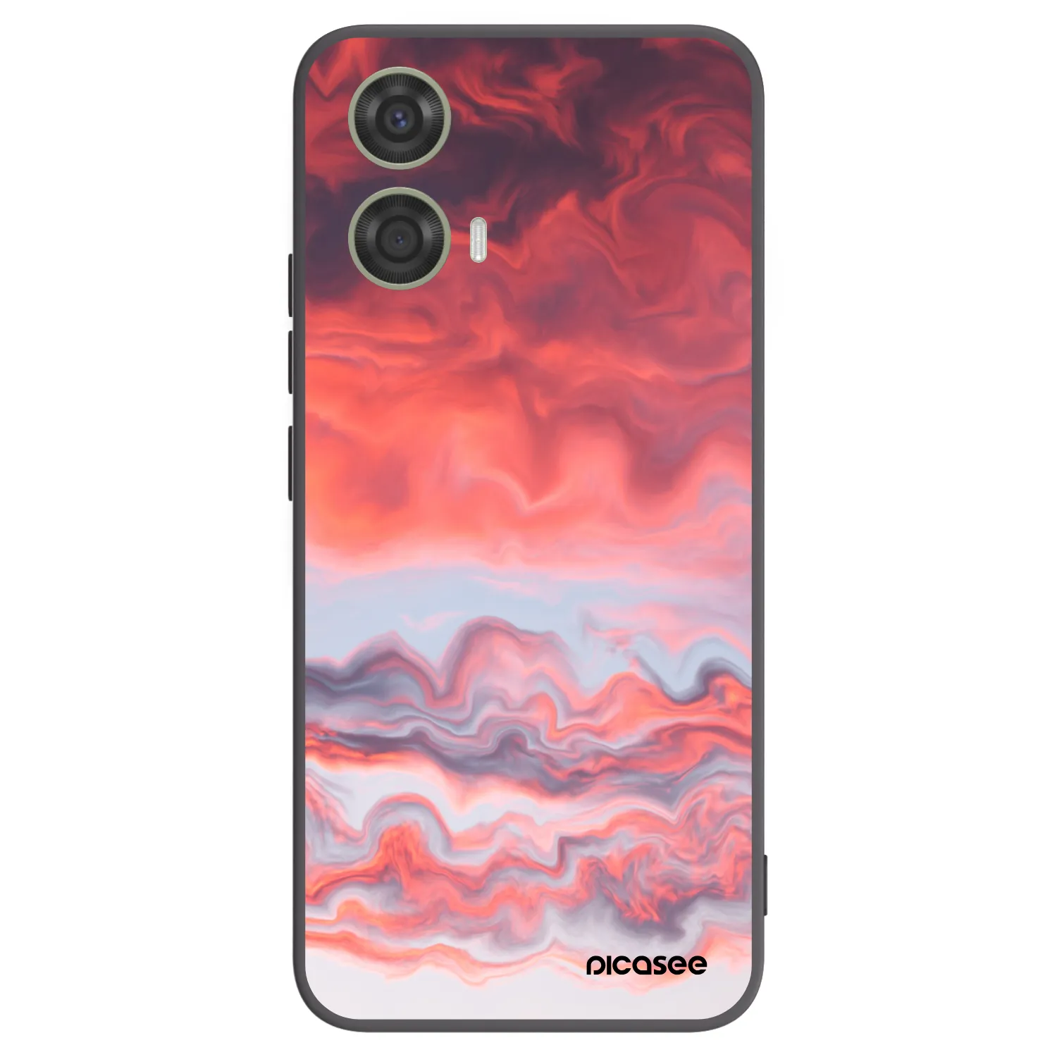 Picasee crna silikonska maskica za Motorola Moto G24 - Sunset