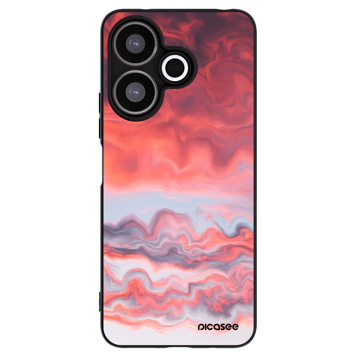 Picasee crna silikonska maskica za Xiaomi Redmi 13 4G - Sunset