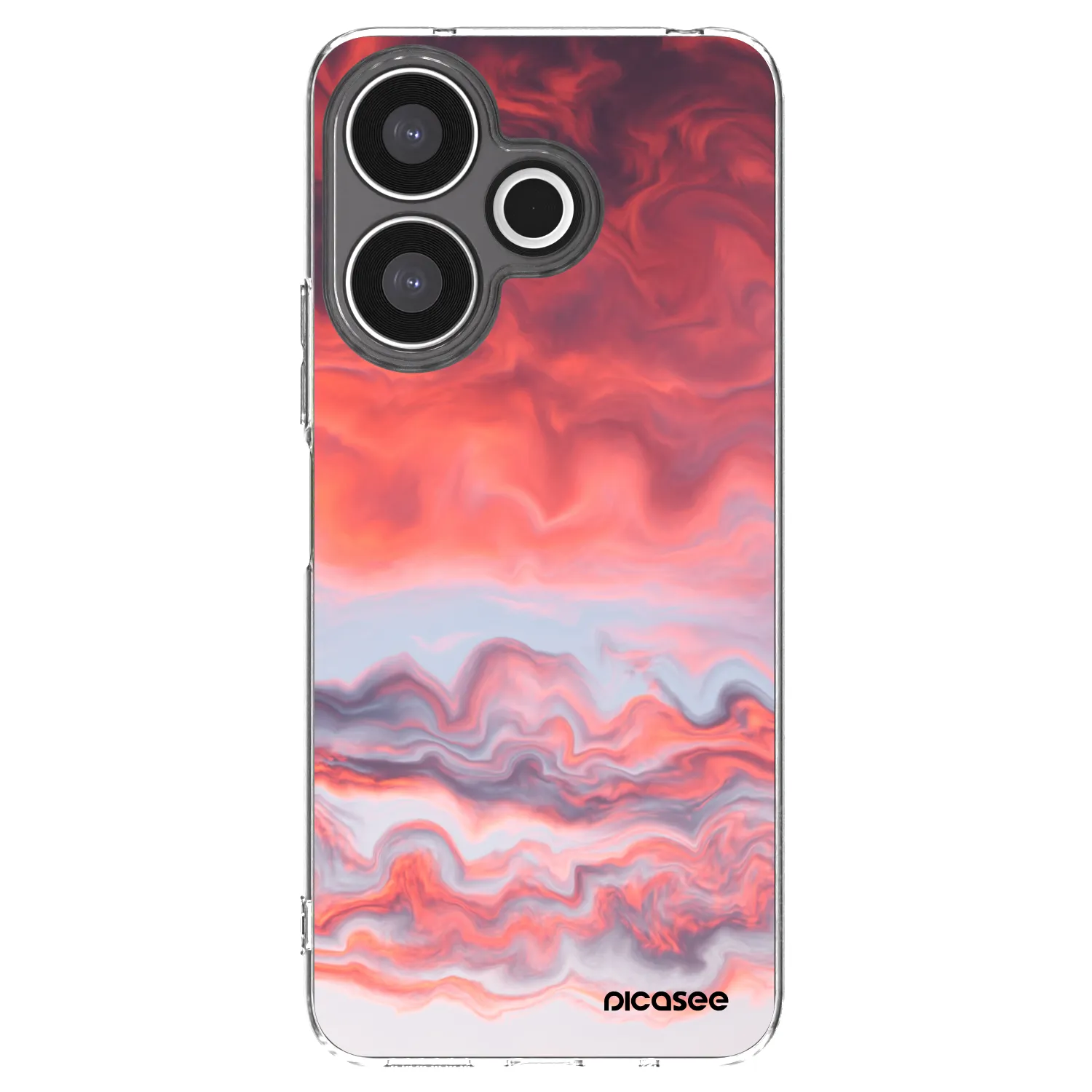 Picasee silikonska prozirna maskica za Xiaomi Redmi 13 4G - Sunset