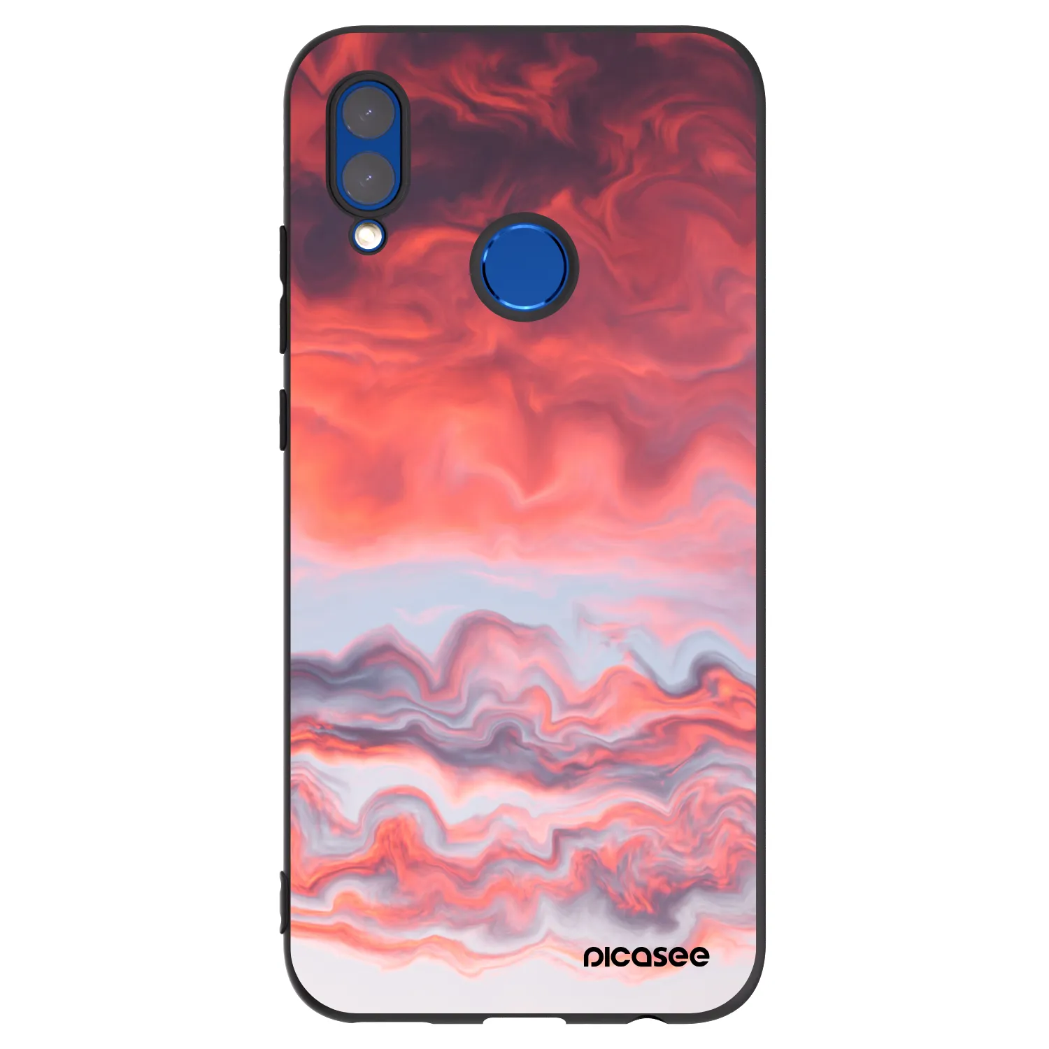 Picasee crna silikonska maskica za Honor 10 Lite - Sunset