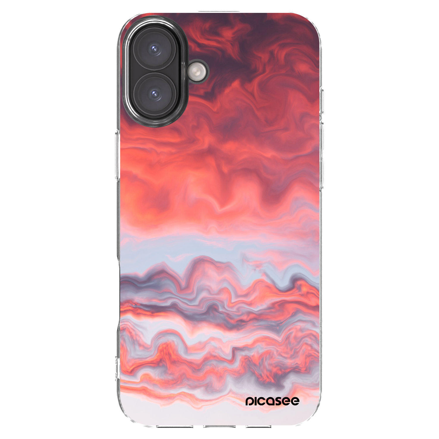 Picasee silikonska prozirna maskica za Apple iPhone 16 Plus - Sunset