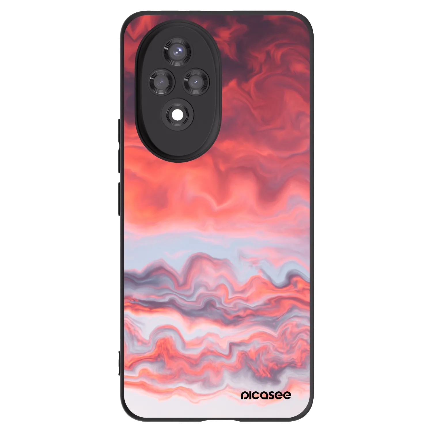 Picasee crna silikonska maskica za Honor 200 5G - Sunset