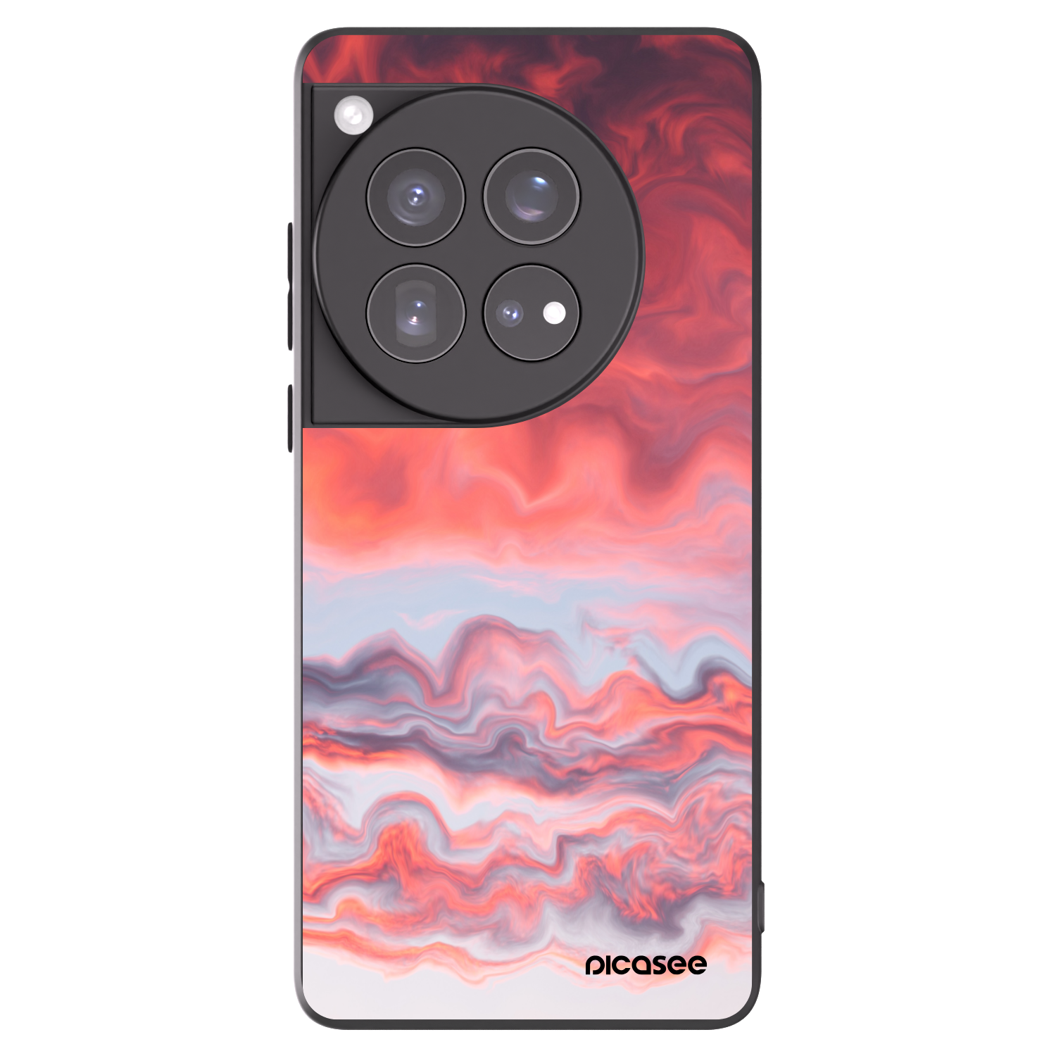 Picasee crna silikonska maskica za OnePlus 12 5G - Sunset