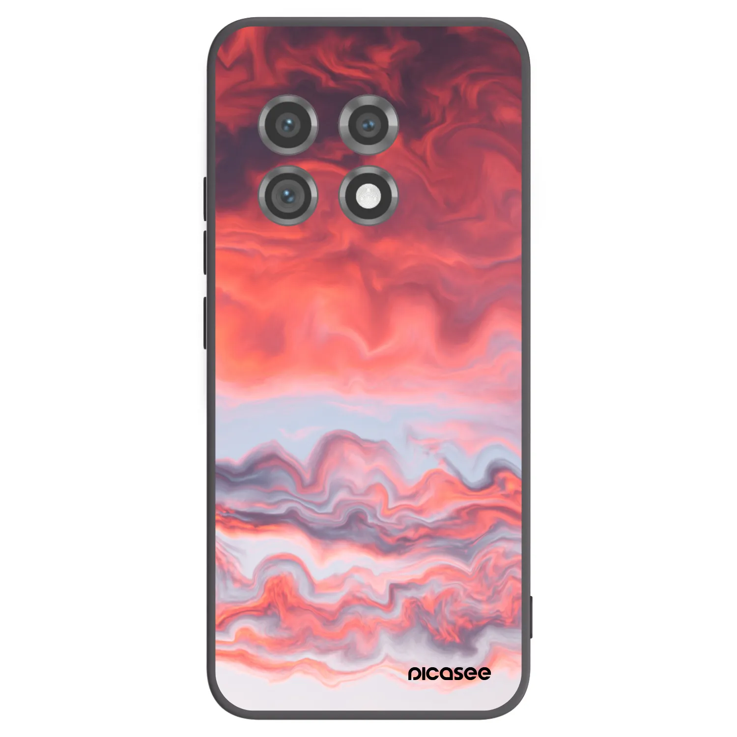 Picasee crna silikonska maskica za OnePlus 11 5G - Sunset