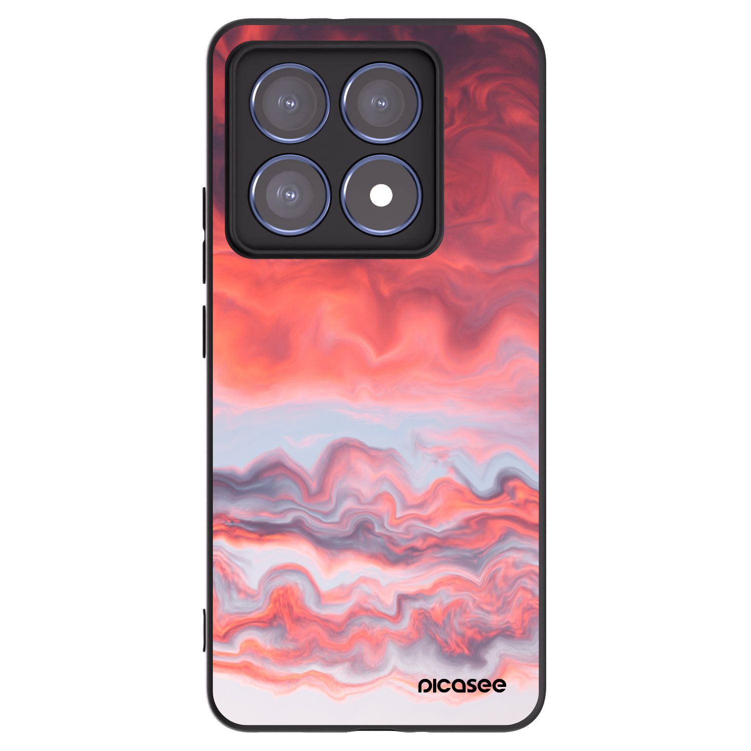 Picasee crna silikonska maskica za Xiaomi 14T Pro - Sunset